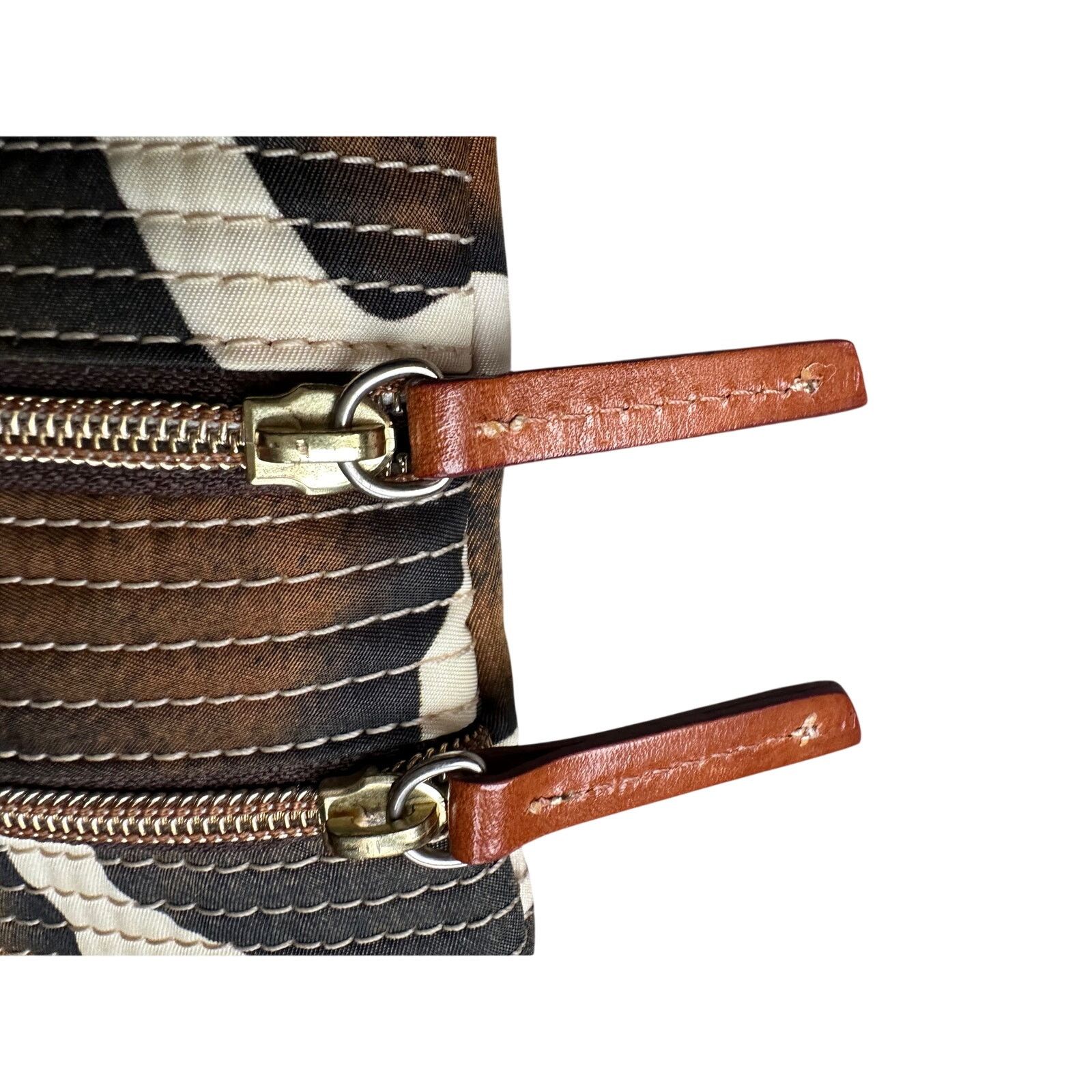Dooney & Bourke Dooney & Bourke Giraffe Print Triple Zip Nylon Crossbody Bag Size ONE SIZE - 17 Thumbnail