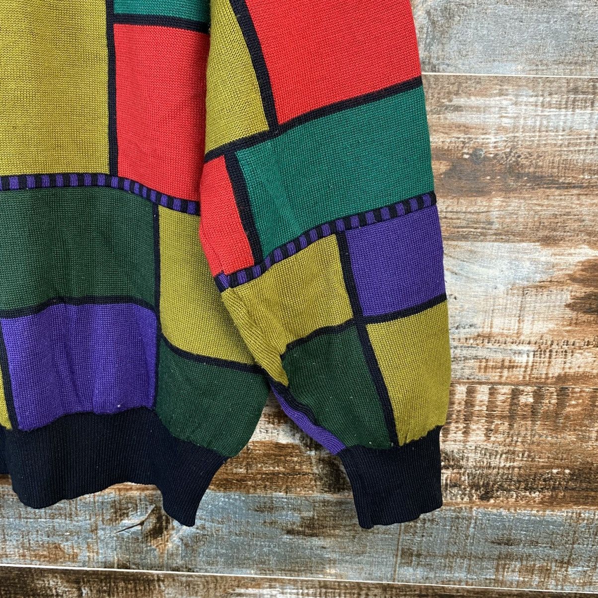 Japanese Brand DL Viesten made in japan checkered Multicolor Knitwear #C869 Size US M / EU 48-50 / 2 - 17 Thumbnail