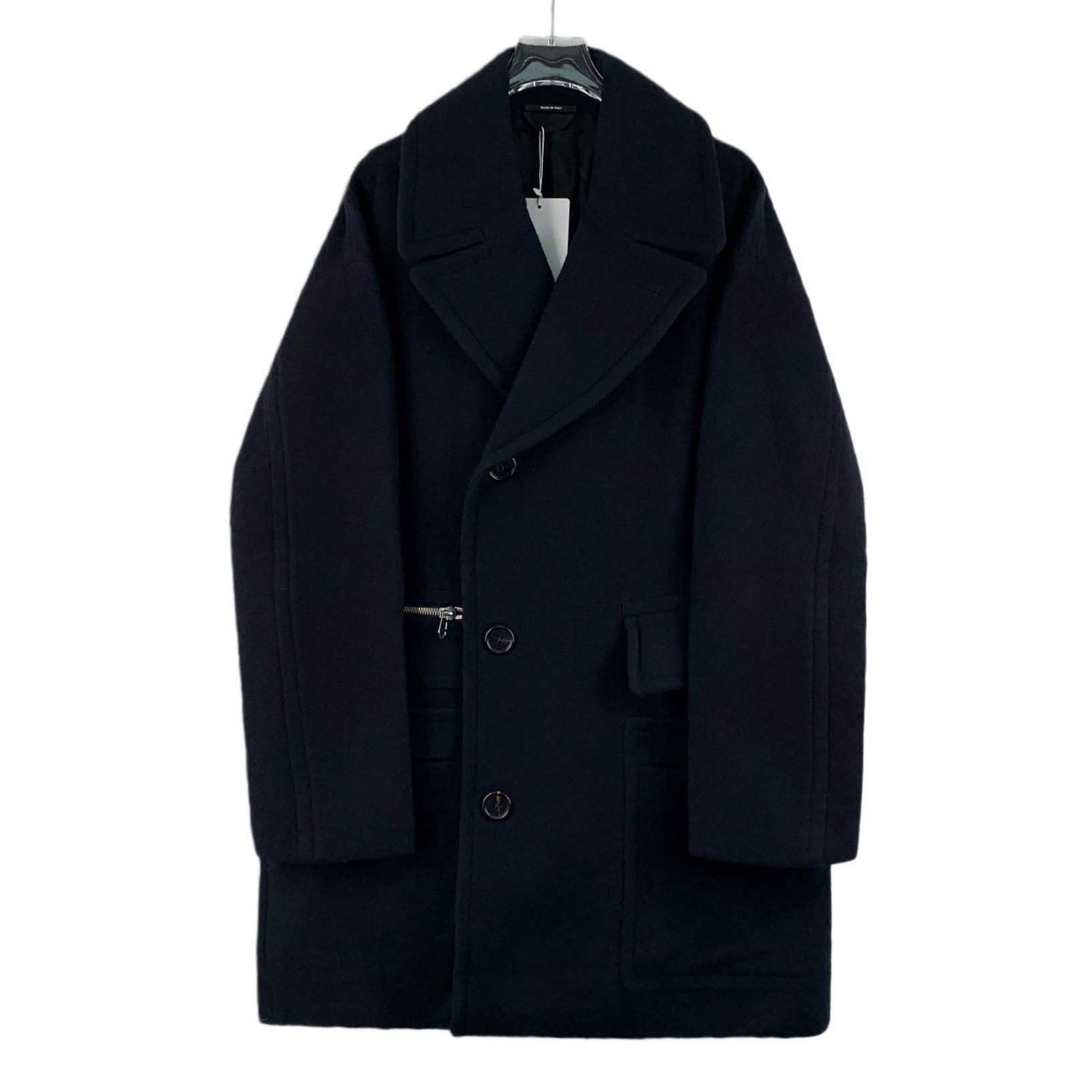 Hermes Hermes Black Wool Coat (Size 44) Size M / US 6-8 / IT 42-44 - 1 Thumbnail
