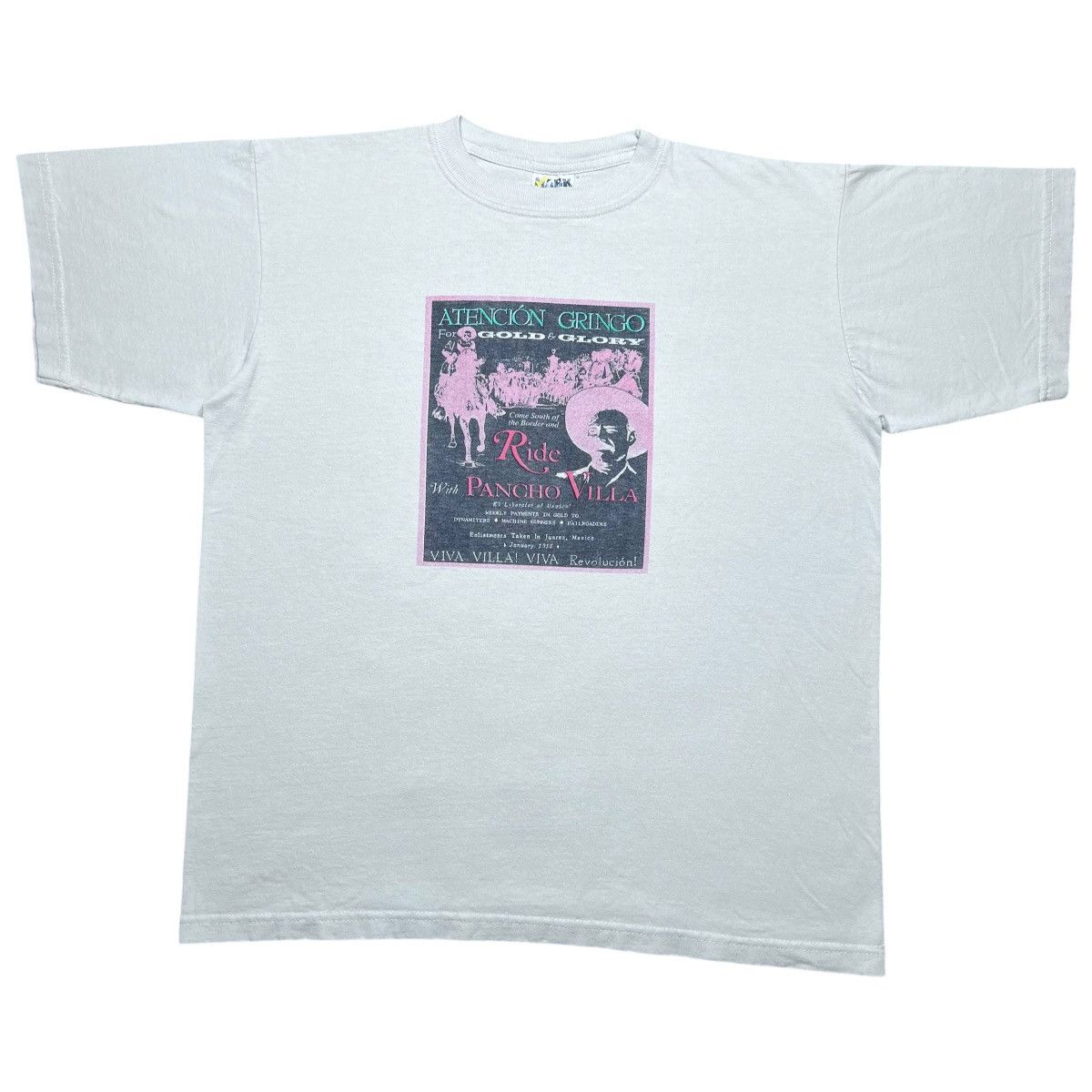 Other × Vintage Vintage 1990s Pancho Villa Atención Gringo Viva México Tee Size US L / EU 52-54 / 3 - 1 Thumbnail