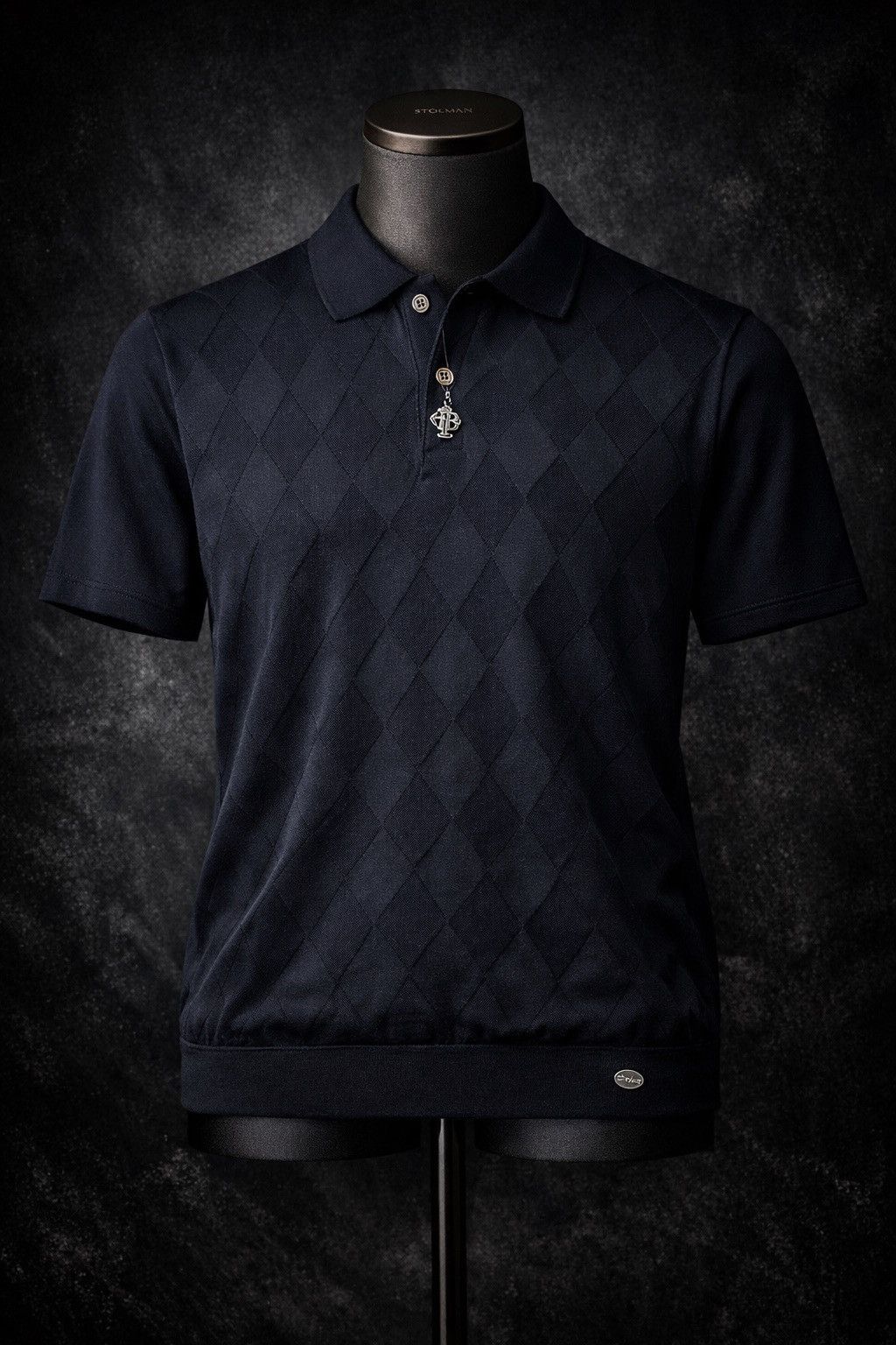 Hettabretz Hettabretz Uomo Diamond Knit Polo – Pima Cotton 80/2 Size US M / EU 48-50 / 2 - 1 Thumbnail