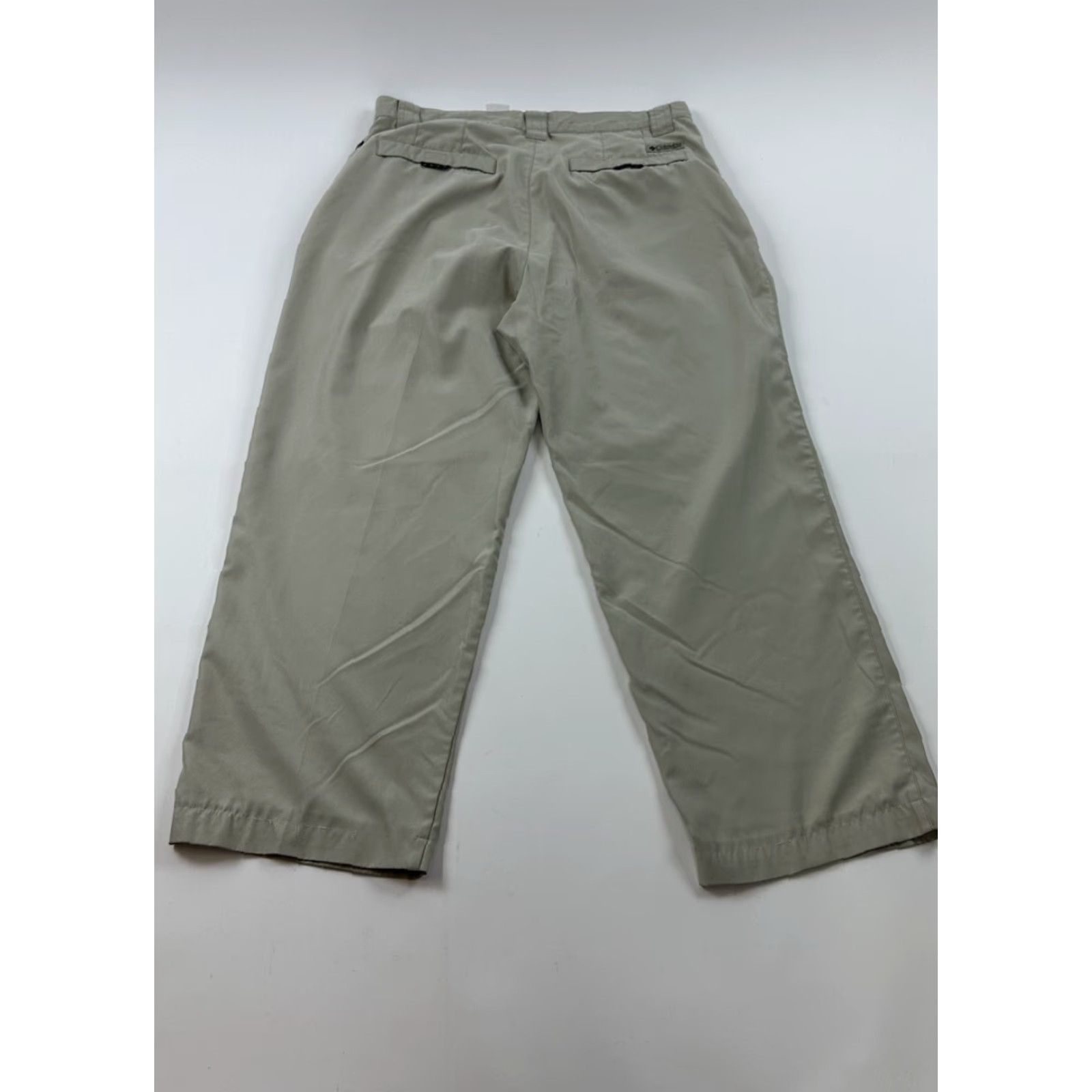 Vintage VINTAGE Columbia GRT Pants Men 35 x 28 Khaki Lightweight Pleated Golf Fishing Size US 35 - 2 Thumbnail