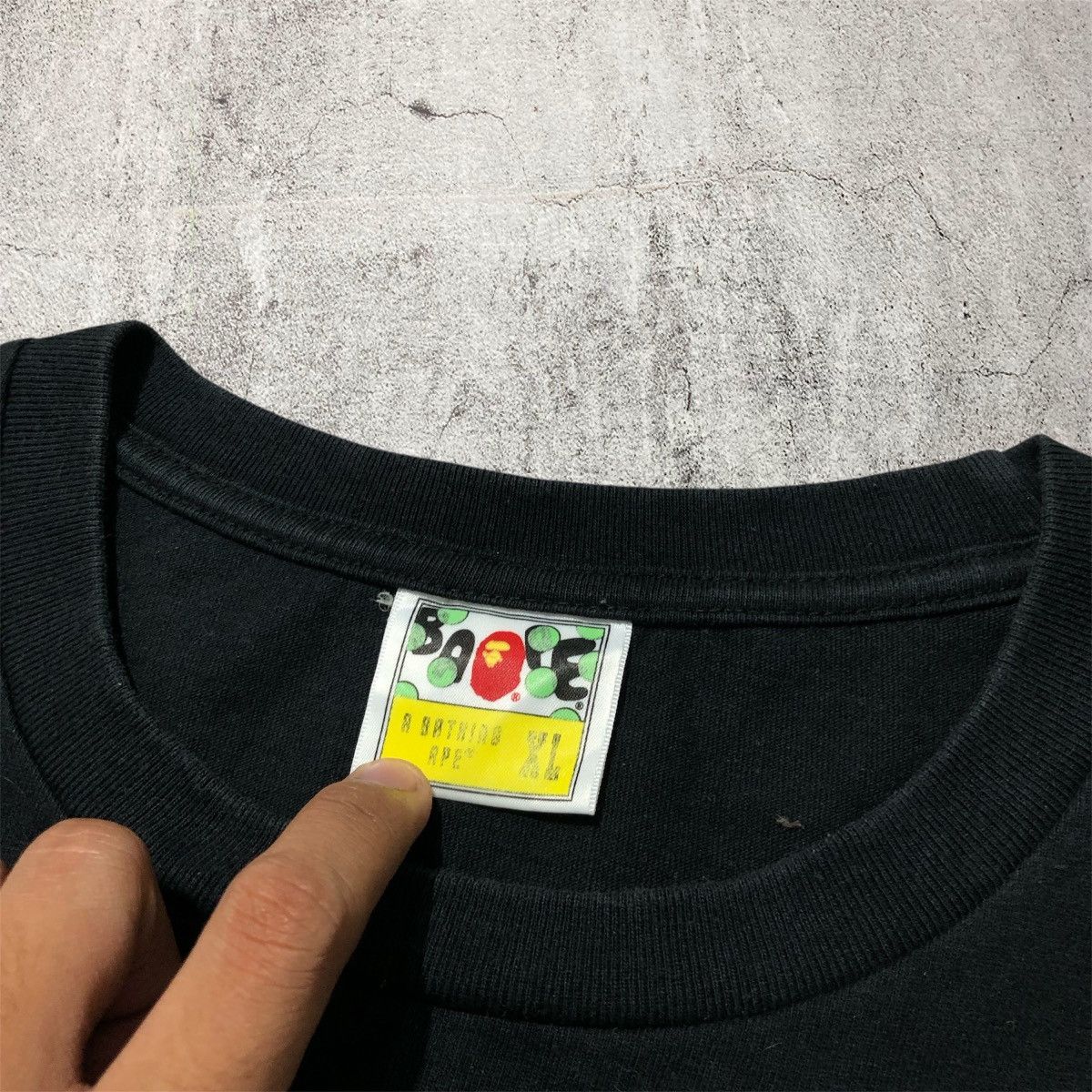 Bape Vintage Bape Blue Flame Head A Bathing Ape Big Logo T-shirt Size US XL / EU 56 / 4 - 7 Thumbnail