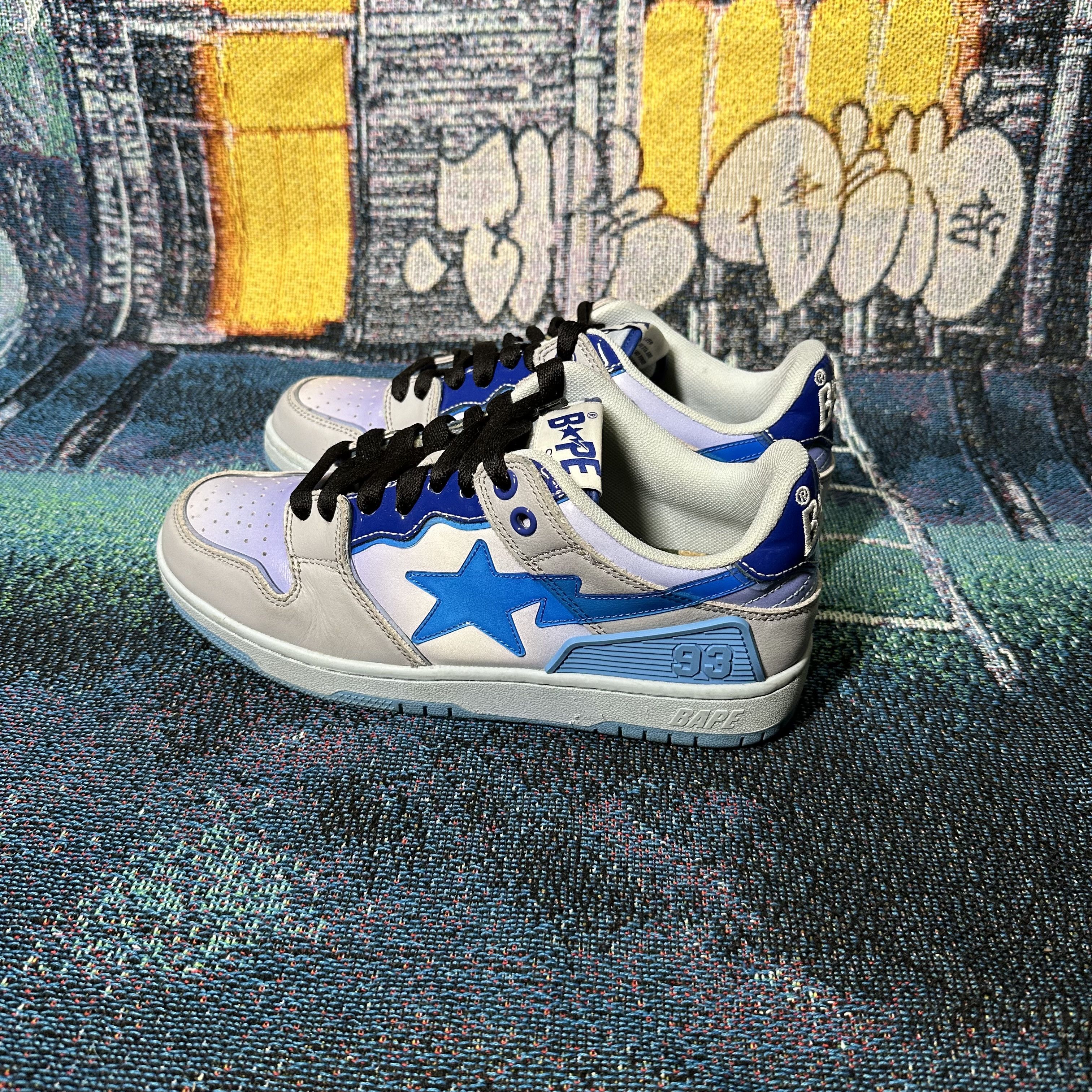 Bape Bape A Bathing Ape Sk8 Sta M1 Blue Size US 5 / EU 37 - 4 Thumbnail