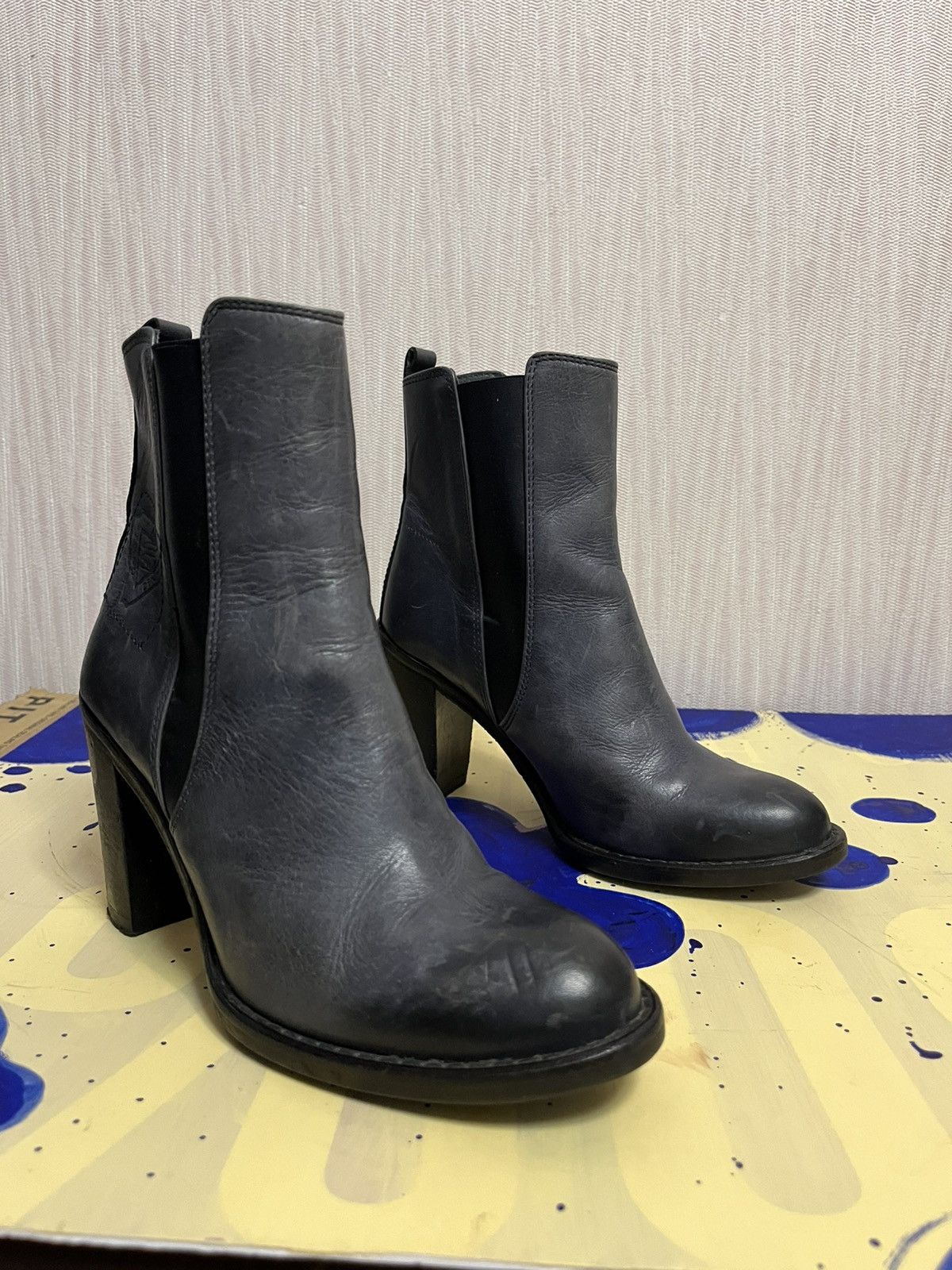 G-Star Avantgarde washed leather g-star raw heelboots Size US 6 / IT 36 - 6 Thumbnail