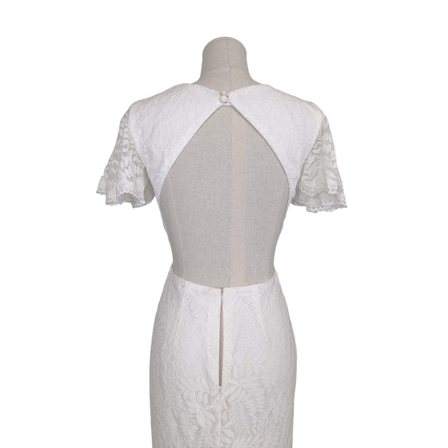 NWT Fame and Partners Chelsey White Lace Wedding Gown -  www.rajagirimanappuram.com