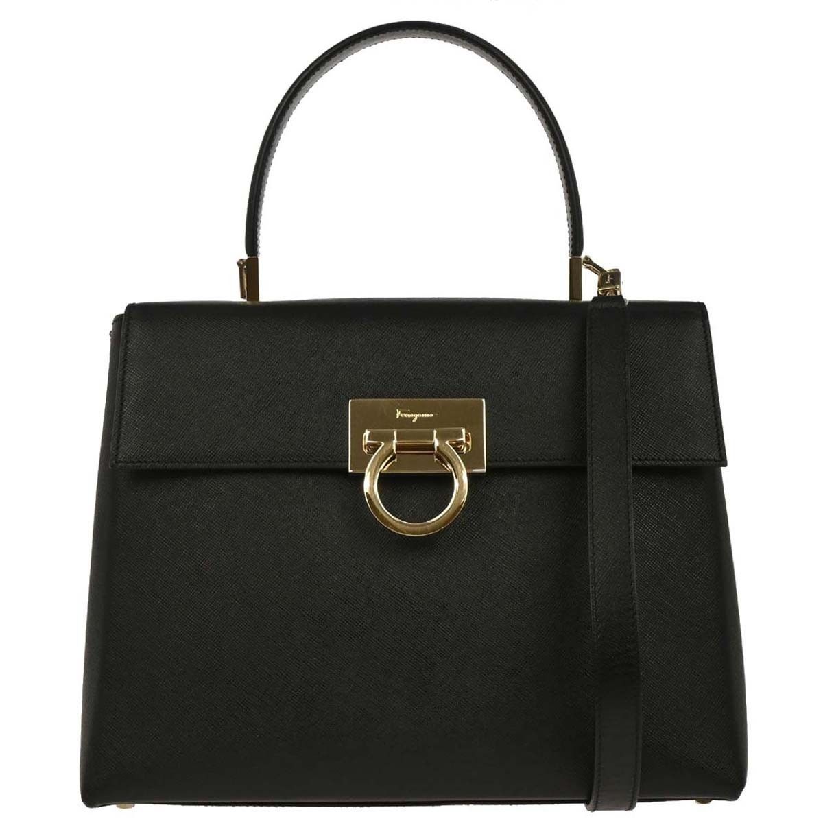 Salvatore Ferragamo Salvatore Ferragamo Convertible Top Handle Bag Leather Size ONE SIZE - 1 Thumbnail