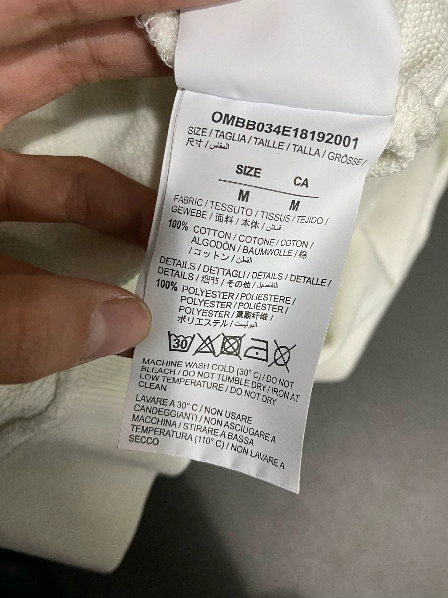 Off-White Ow sweatshirt hoodie M 95% new Size M / US 6-8 / IT 42-44 - 7 Thumbnail