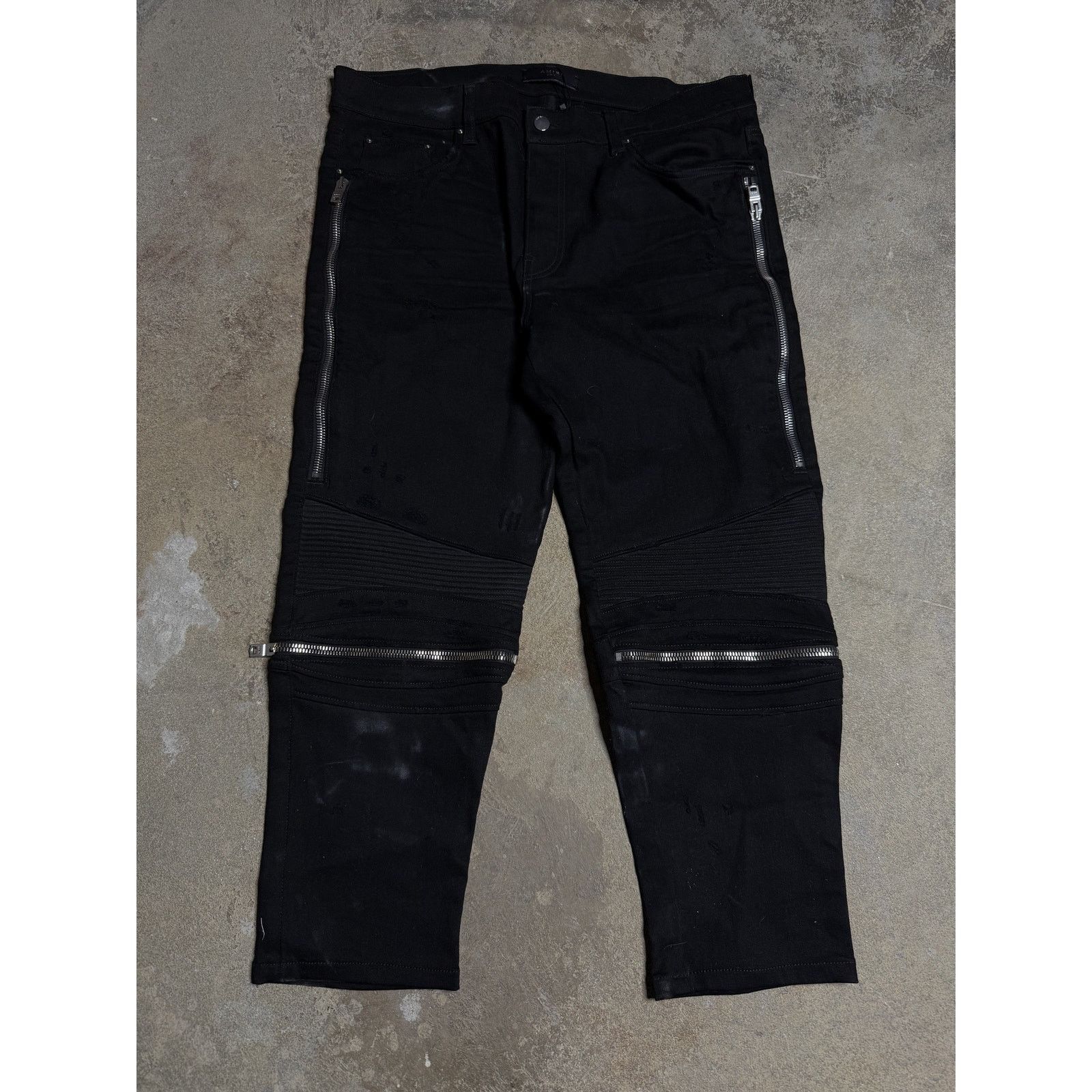 Amiri Amiri MX2 Black Black Patch (Tailored) Used 38 Size US 38 / EU 54 - 1 Thumbnail