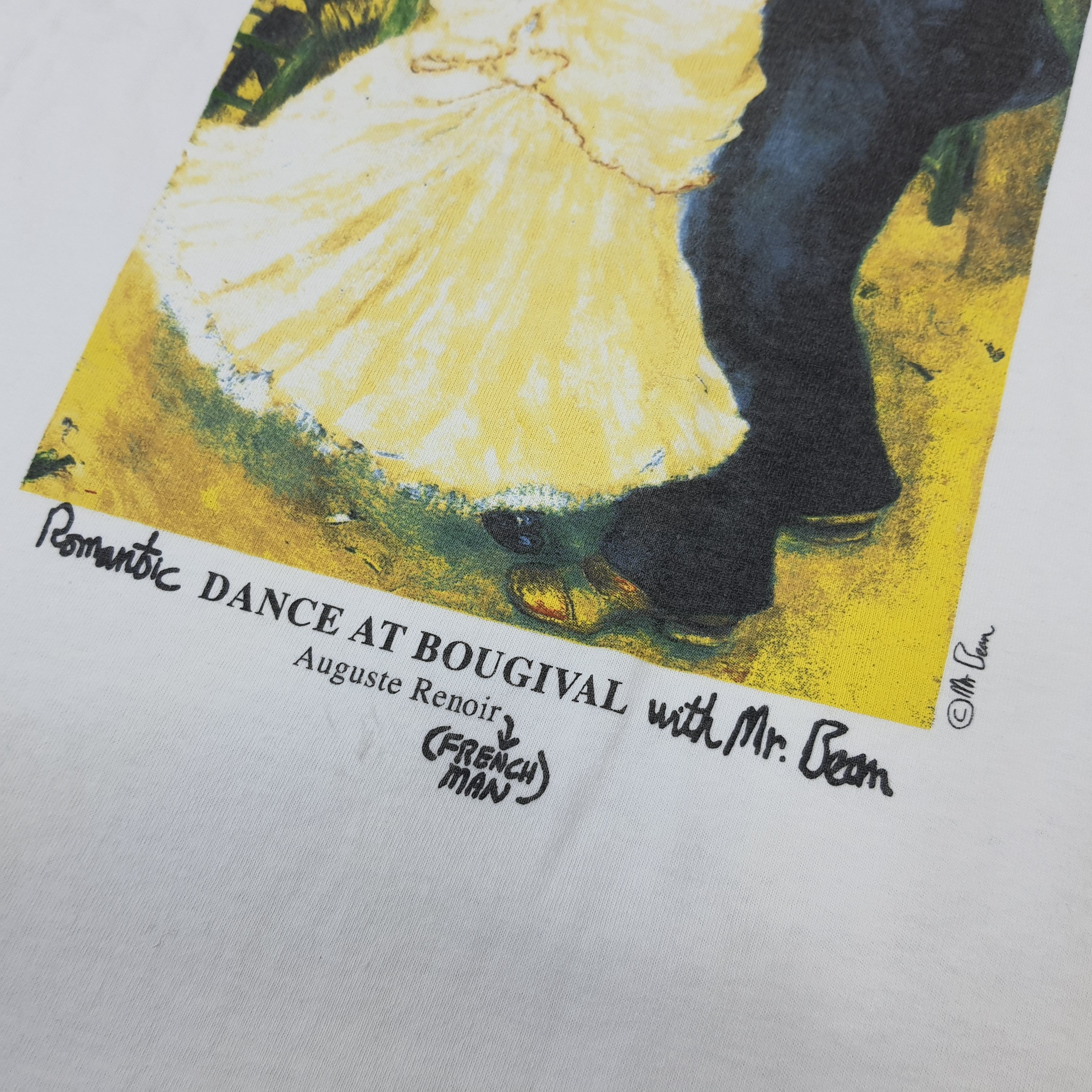 Vintage Vintage Mr.Bean Parody Auguste Renoir Art Work 90s Tshirt Size US XL / EU 56 / 4 - 3 Thumbnail
