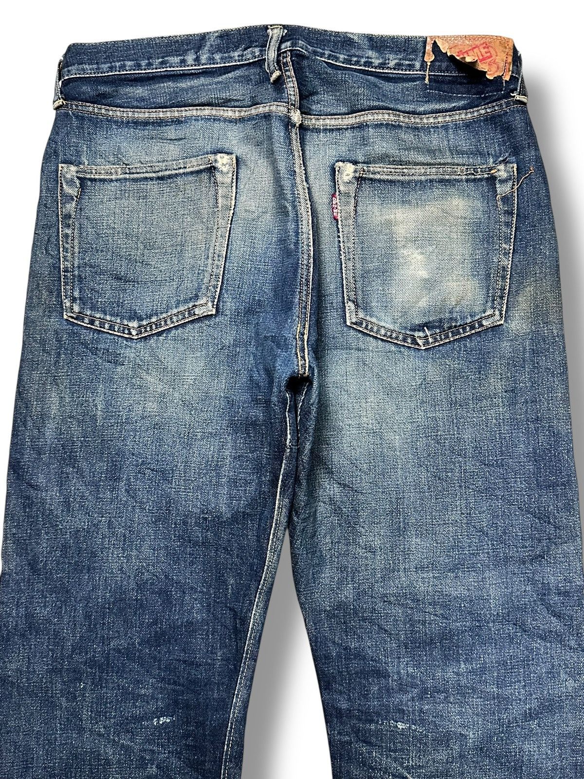 Denime Denime Vintage 80's Distressed Selvedge Baggy Faded Wash Size US 34 / EU 50 - 5 Thumbnail