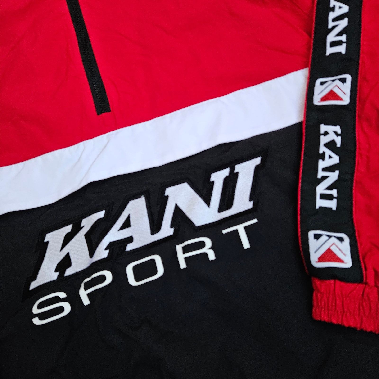 Karl Kani Vintage Karl Kani Windbreaker Jacket in Red Size US L / EU 52-54 / 3 - 4 Thumbnail