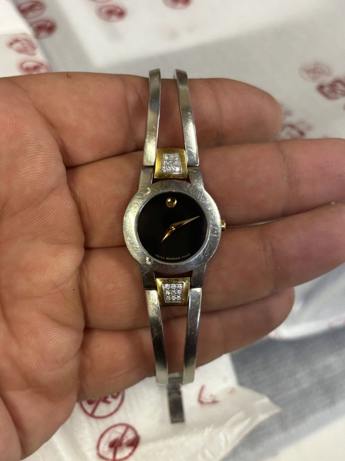 Movado Movado Amorosa 81.E41.1842 2-Tone Women’s Watch! Size ONE SIZE - 3 Thumbnail
