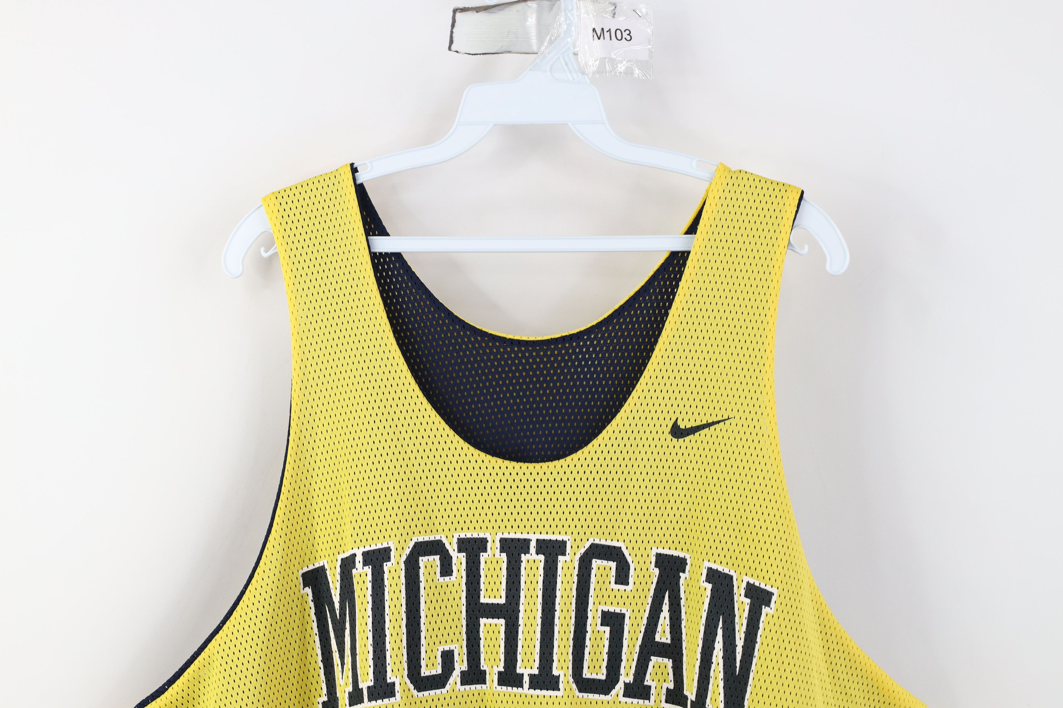 Nike Vintage 90s Nike Reversible University of Michigan Jersey Size US XL / EU 56 / 4 - 12 Thumbnail