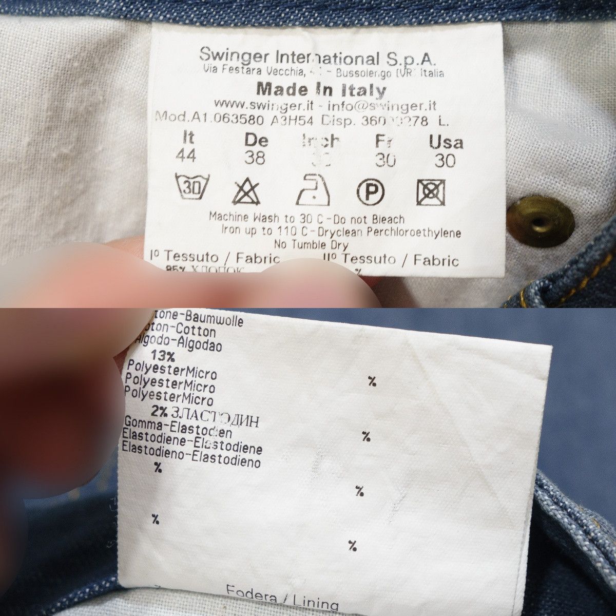 Vivienne Westwood Anglomania Straight Mid Rise Jeans Size US 30 / EU 46 - 8 Thumbnail