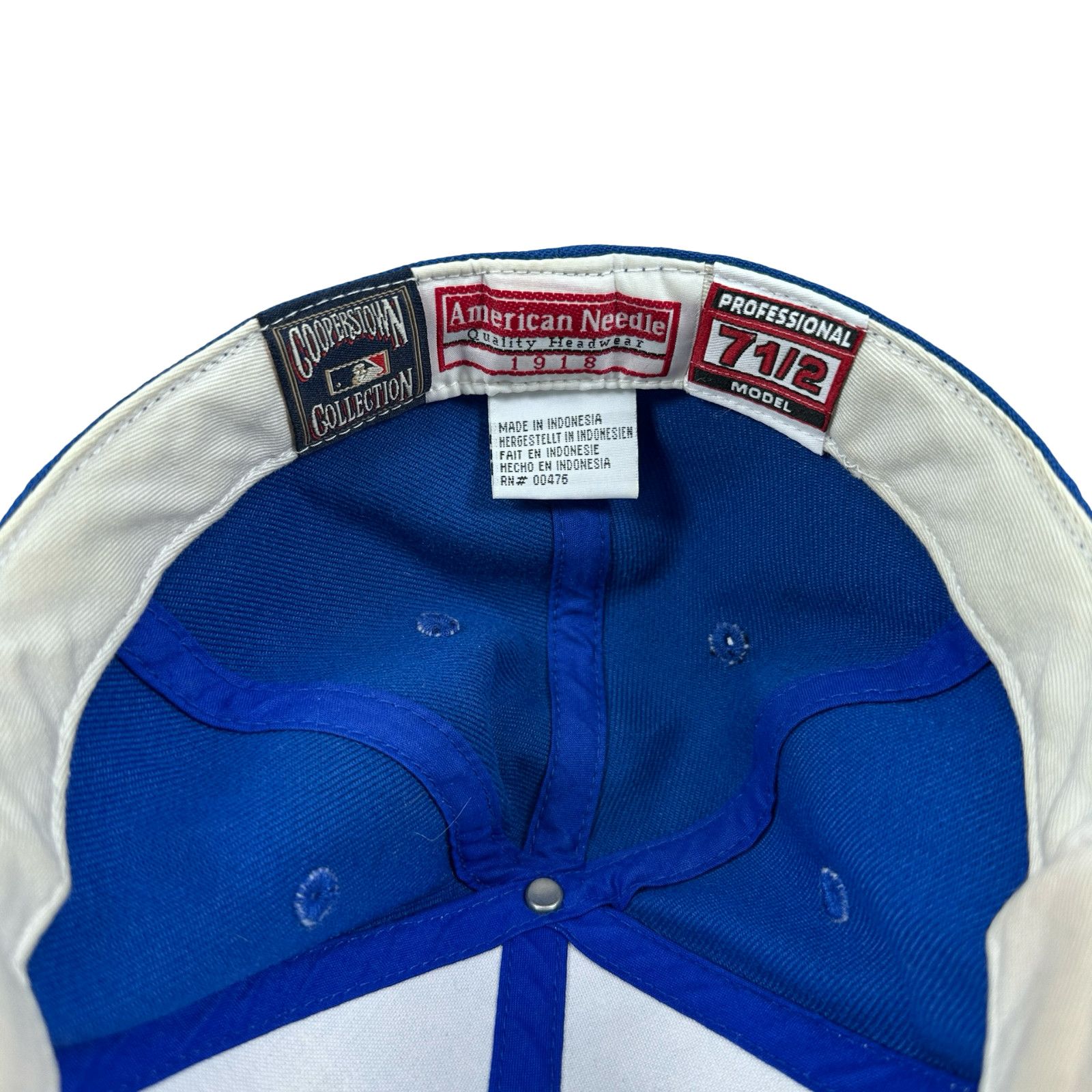 American Needle Vintage Brooklyn Dodgers Fitted Hat Cooperstown Men 7.5 Blue Size ONE SIZE - 7 Thumbnail