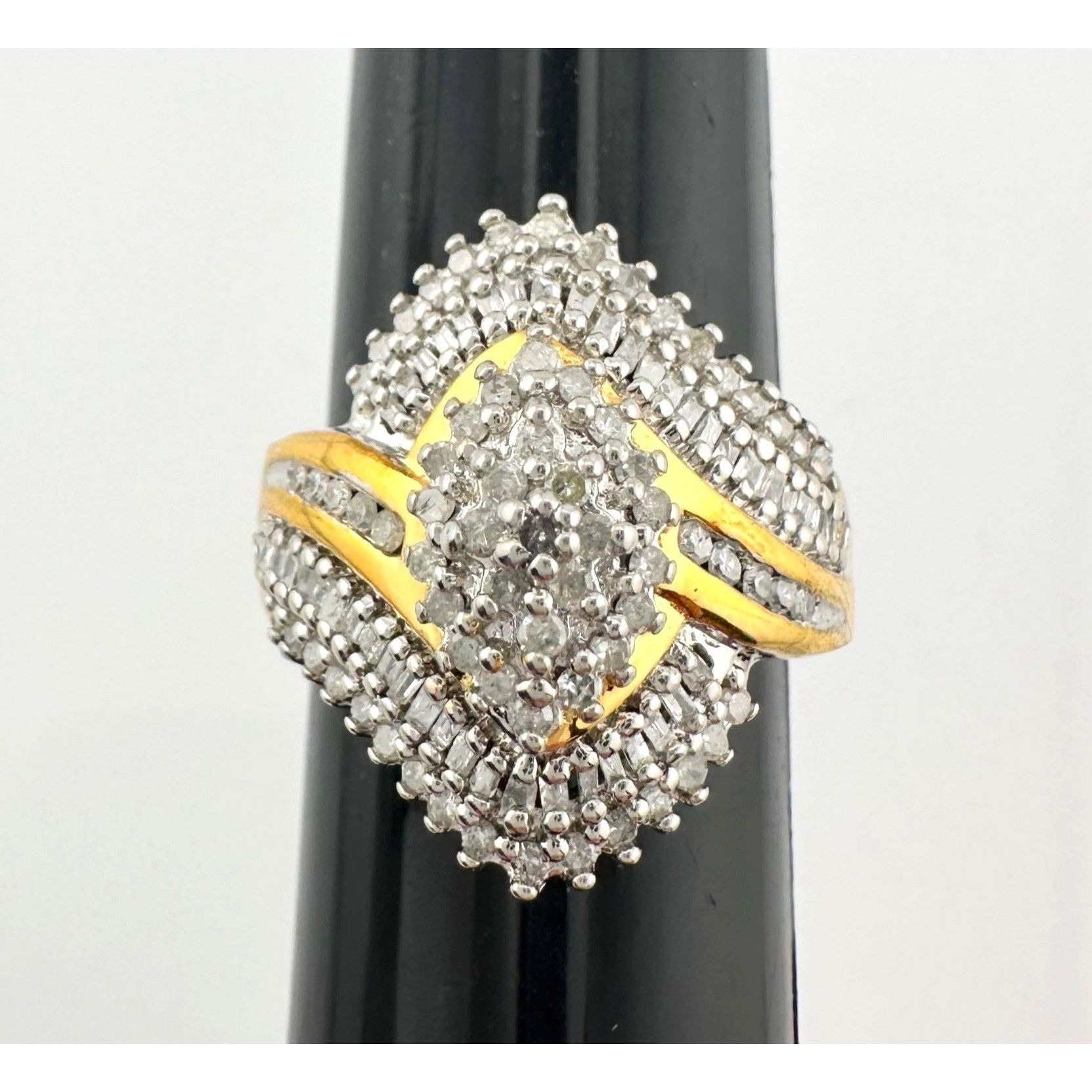 Other 1/2 Carat Marquise Lab Created Diamond Ring with Gold Overla Size ONE SIZE - 1 Thumbnail