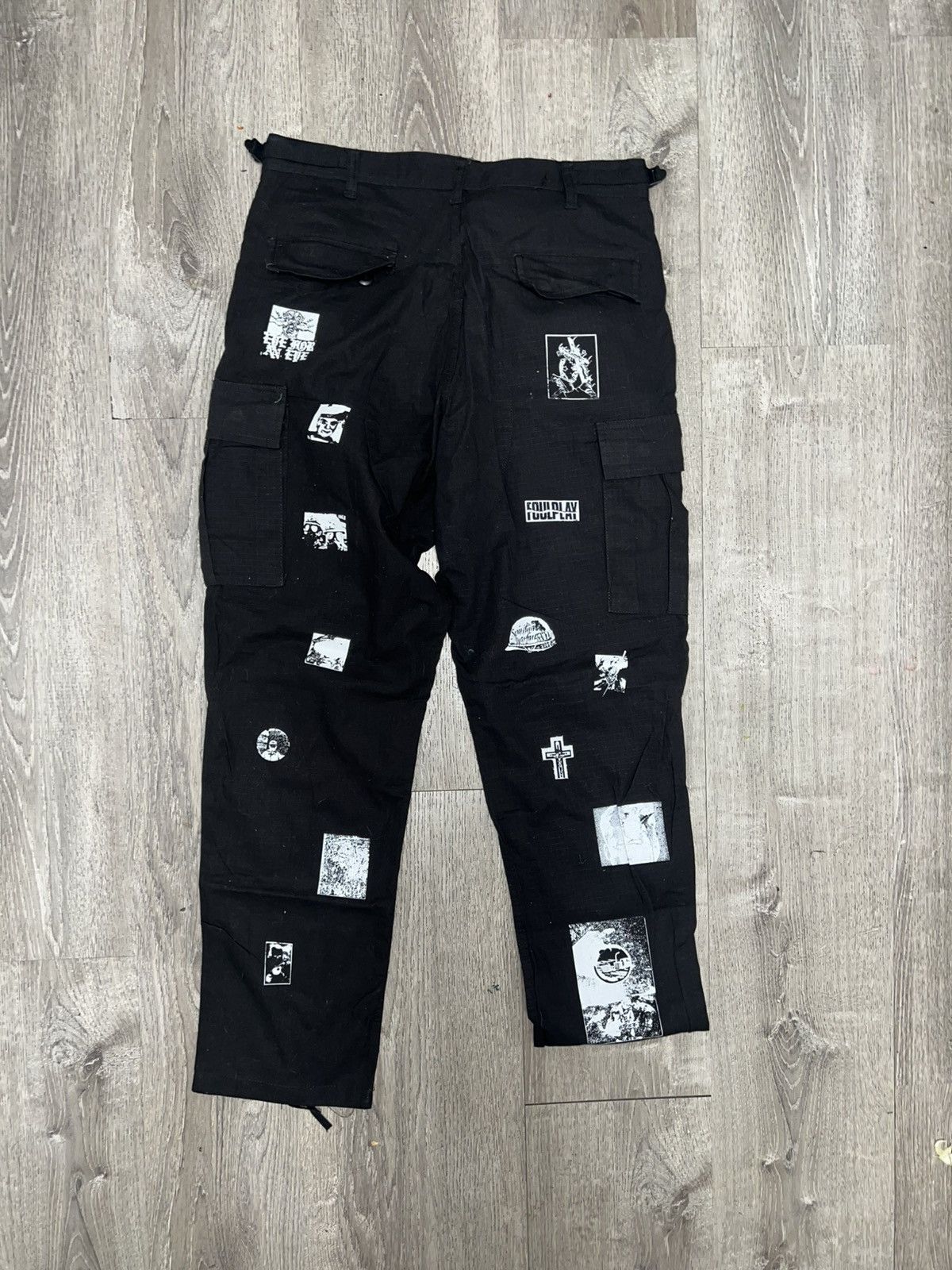 Foulplay Company × Fuck The Population Foulplay AOP Black pants w/ White Print x G59 Size US 32 / EU 48 - 4 Thumbnail