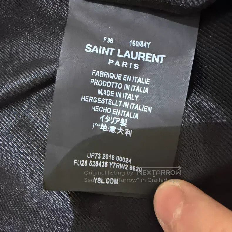 Saint Laurent Paris Saint Laurent Paris Lambskin L01 Biker Zip-Up Leather Jack Size XS / US 0-2 / IT 36-38 - 4 Thumbnail