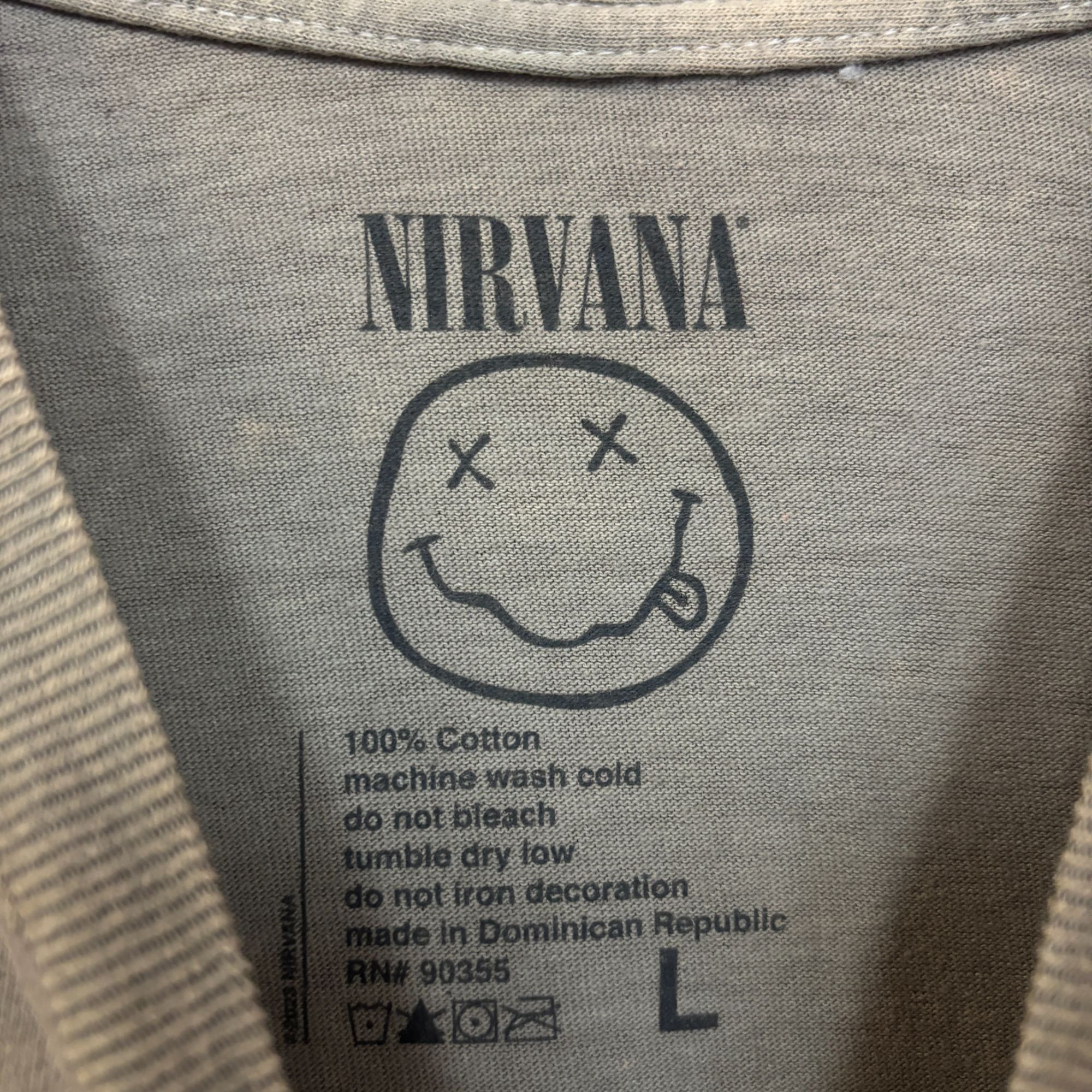 Nirvana Nirvana Nevermind Smiley Face Mineral Wash Logo Tshirt size Size US L / EU 52-54 / 3 - 4 Thumbnail