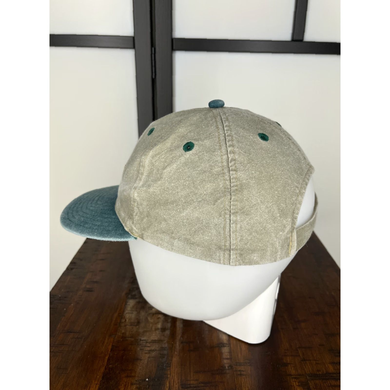 Vintage VINTAGE Bourbon Street Hat Cap Strap Back Adult One Size Gray Blue Cotton Size ONE SIZE - 5 Thumbnail