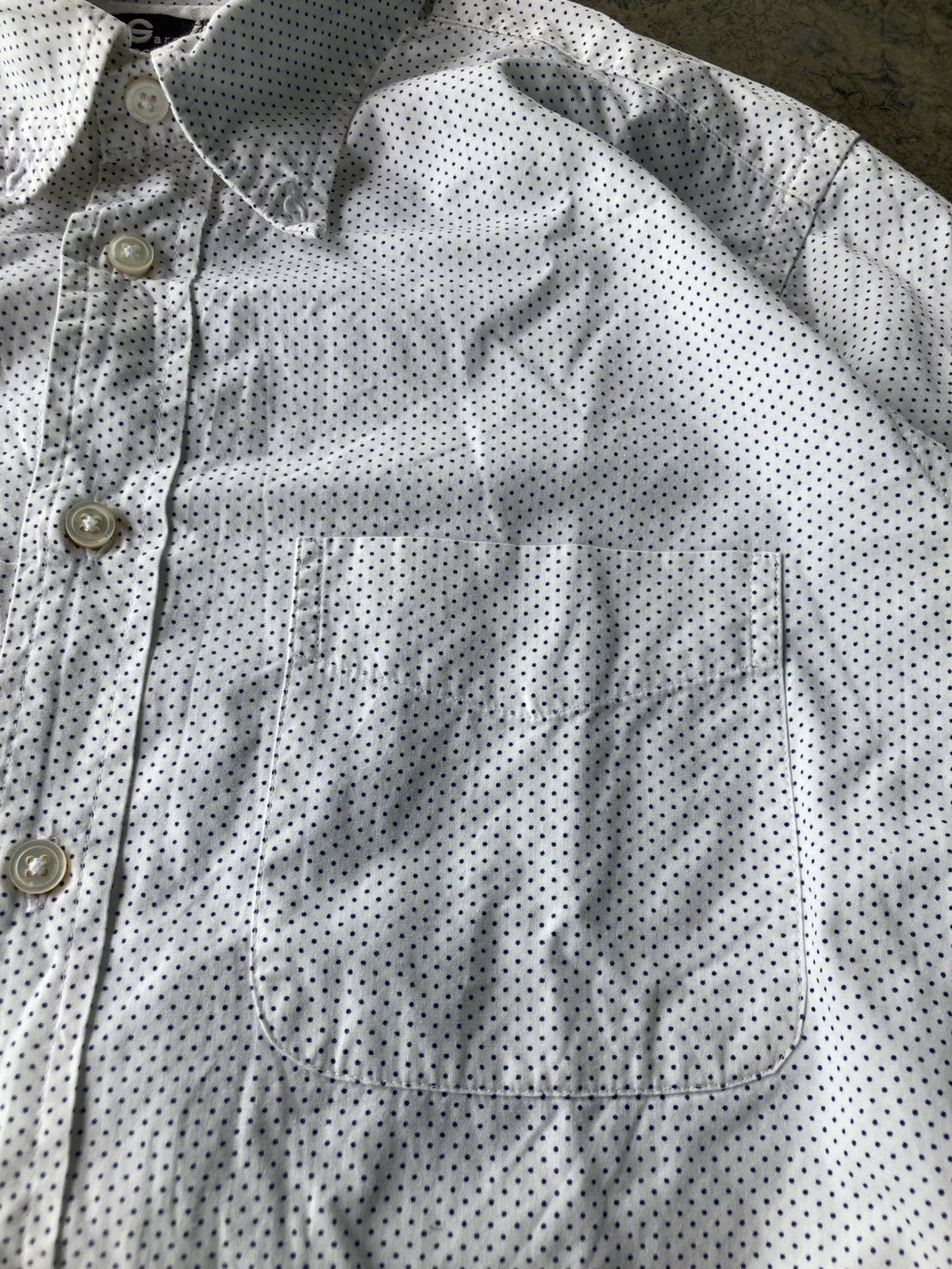 Engineered Garments Engineered Garments Polka Dot Button Up Shirt White Navy Size US M / EU 48-50 / 2 - 6 Thumbnail