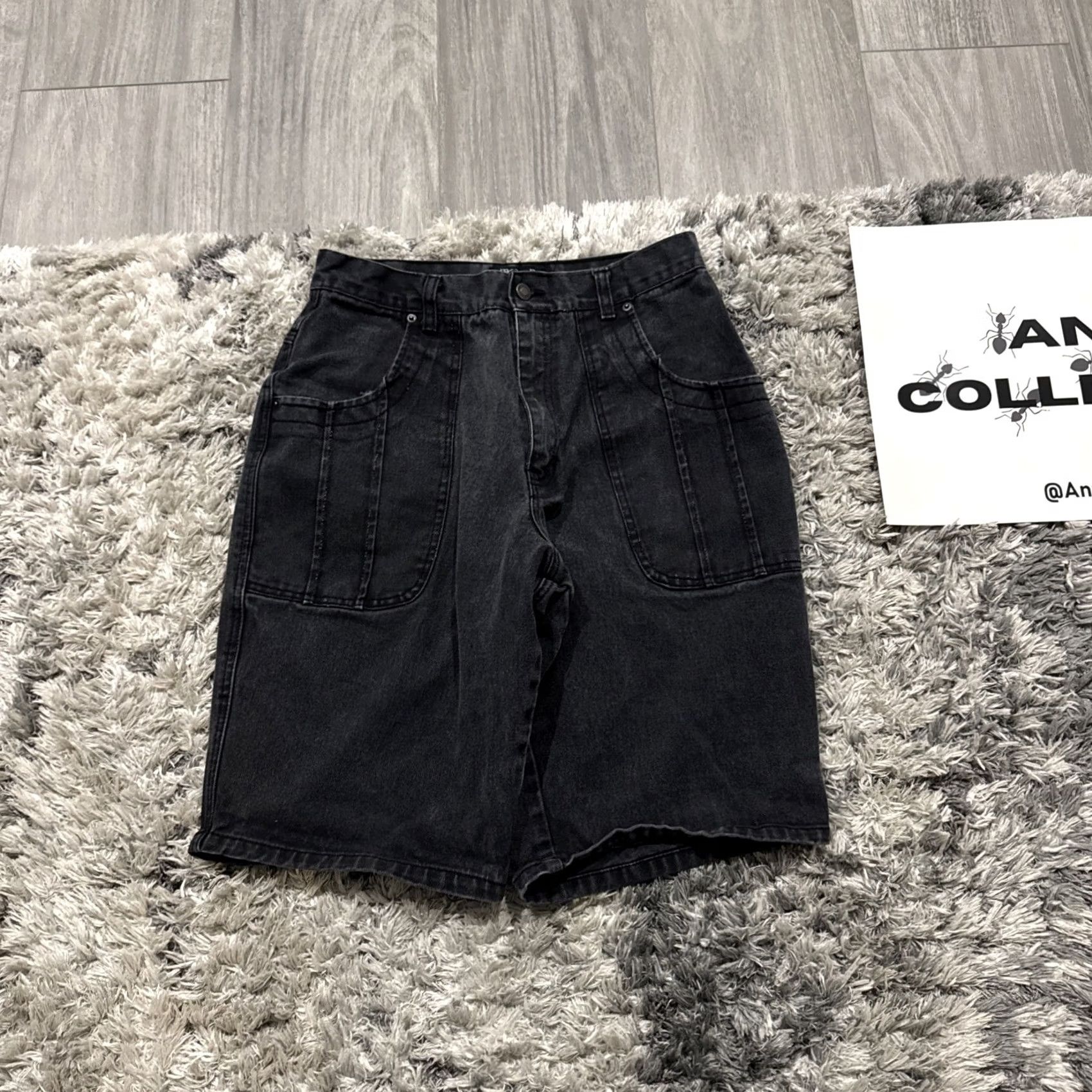 Vintage VINTAGE Vision Denim Jorts Jean Shorts Embroidered Men’s 32 BLK Sports Gear 90s Men Size US 32 / EU 48 - 7 Thumbnail