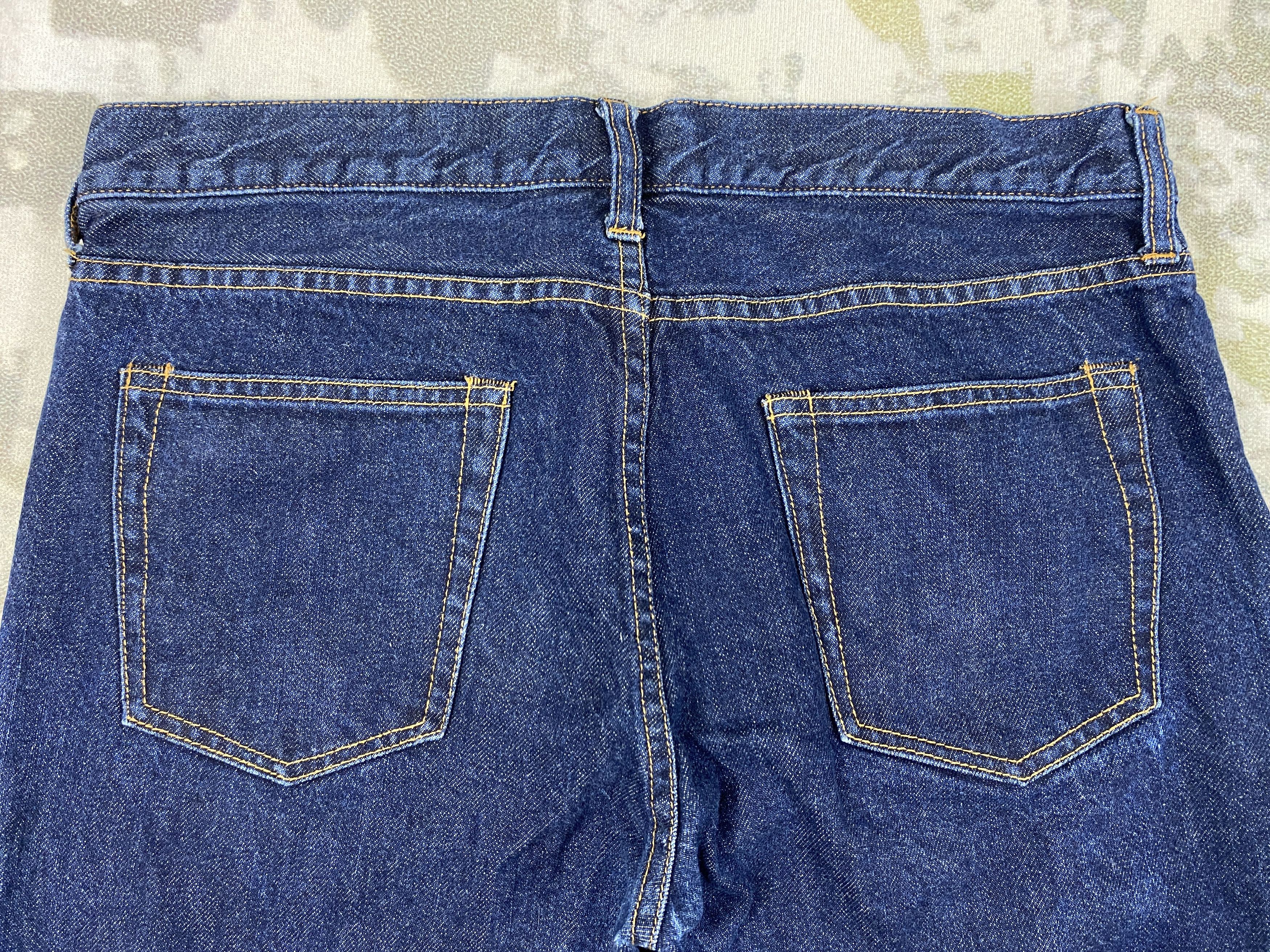 Japanese Brand Blue Vintage Global Work Jeans 34x31 Denim- JN3757 Size US 34 / EU 50 - 4 Thumbnail
