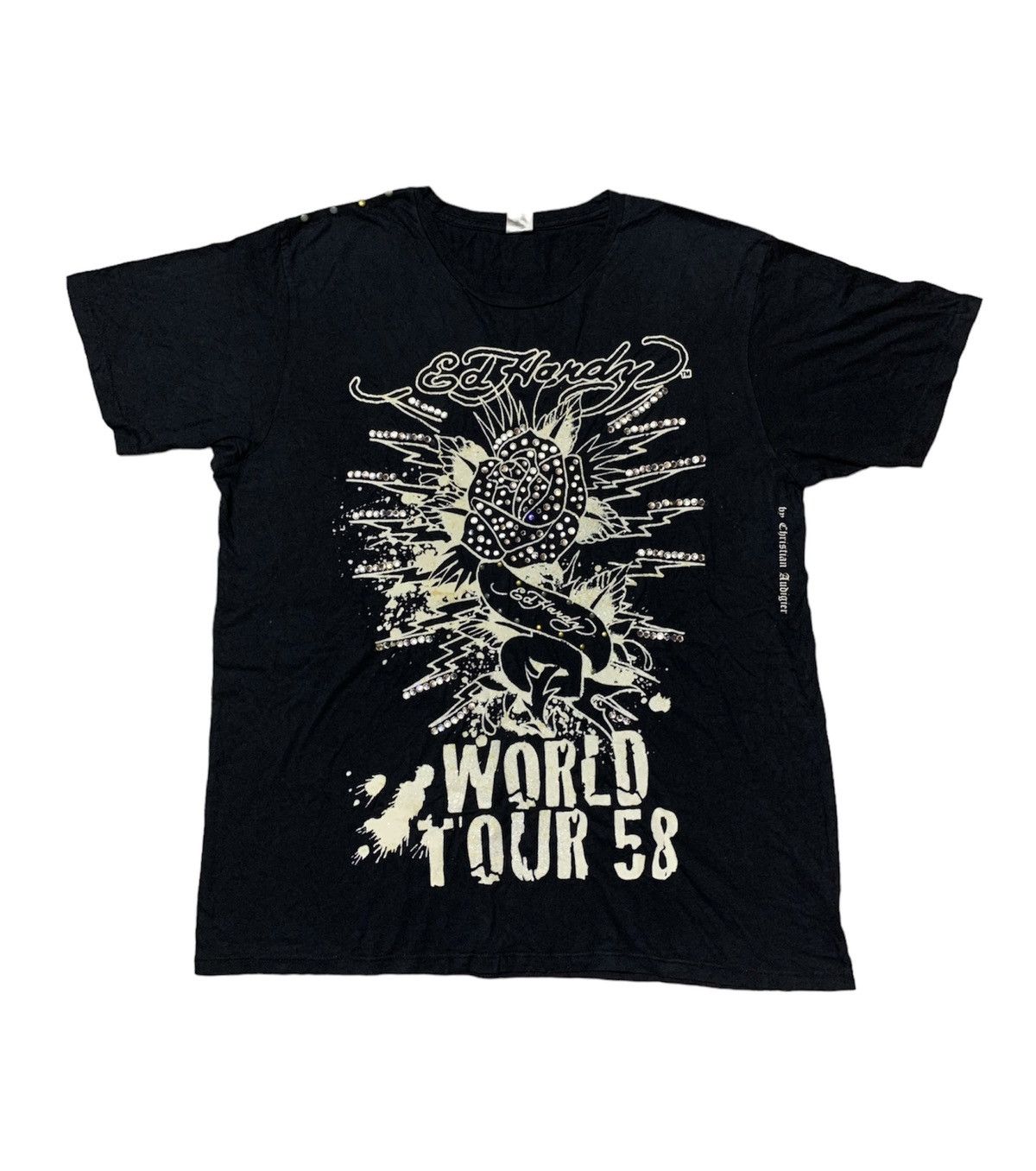 Ed Hardy Ed Hardy Audiger Swarovski Tshirt Size US L / EU 52-54 / 3 - 1 Thumbnail