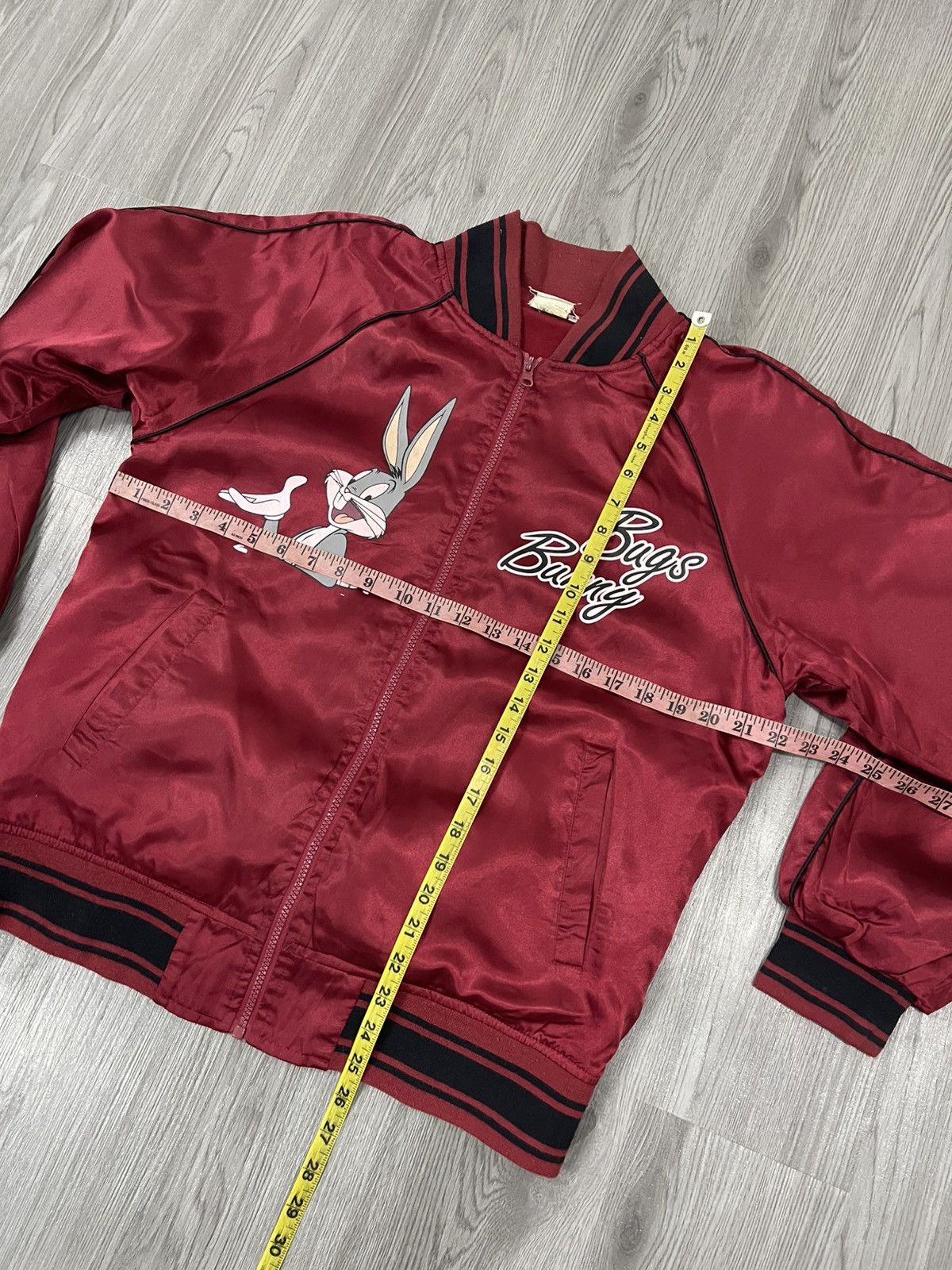 Cartoon Network Bugs Bunny Satin Red Bomber jacket Size US M / EU 48-50 / 2 - 11 Thumbnail