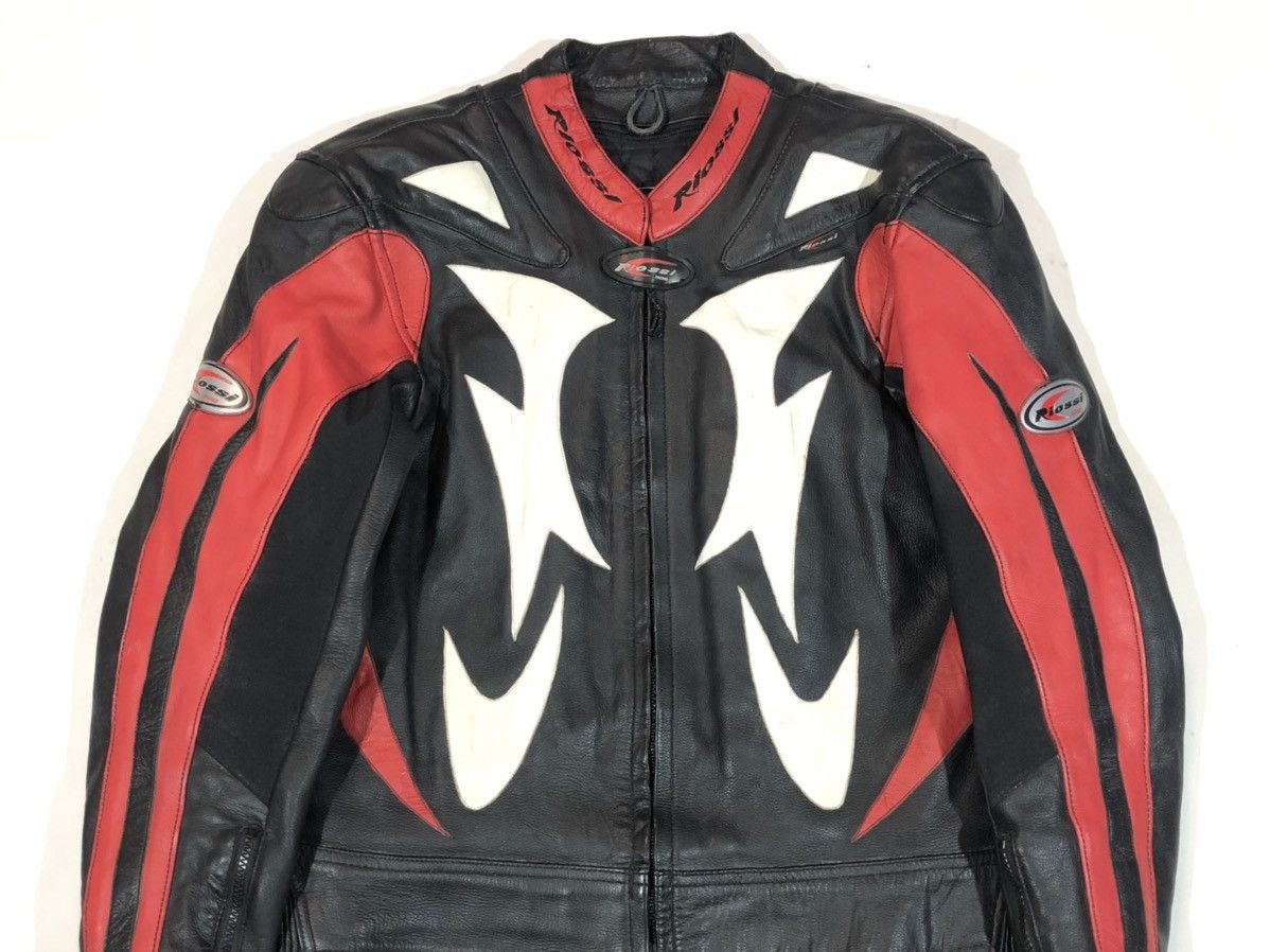 Ferrari × Honda × Yamaha Riossi Motorcycle Leather Jacket Racing Size US L / EU 52-54 / 3 - 8 Thumbnail