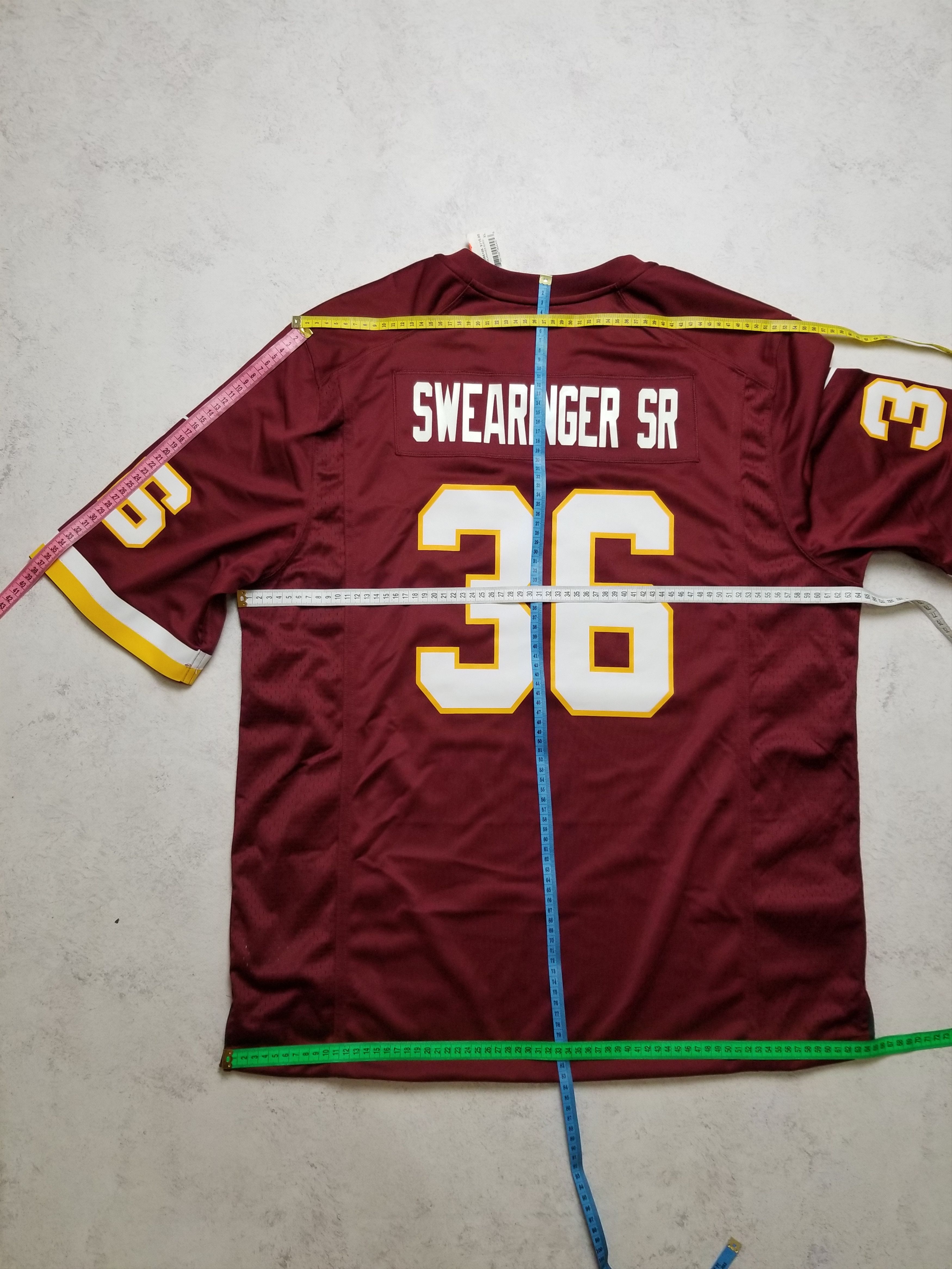 Nike Nike Washington Redskins Swearinger #36 Burgundy NFL Jersey Size US XL / EU 56 / 4 - 4 Thumbnail