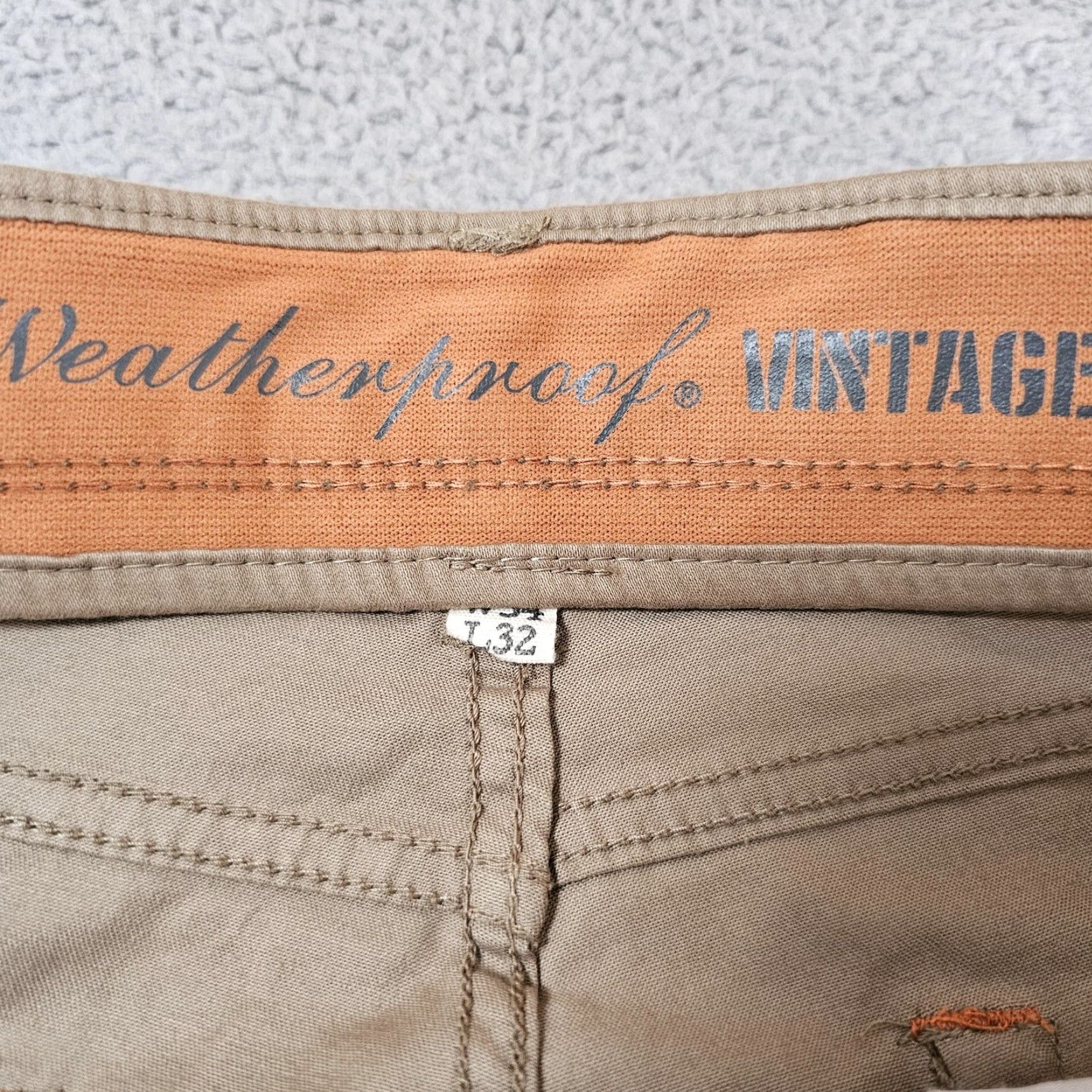 Weatherproof VINTAGE Weatherproof Jeans Mens 34x32 Beige Straight Fit Comfort Stretch Denim Size US 34 / EU 50 - 3 Thumbnail