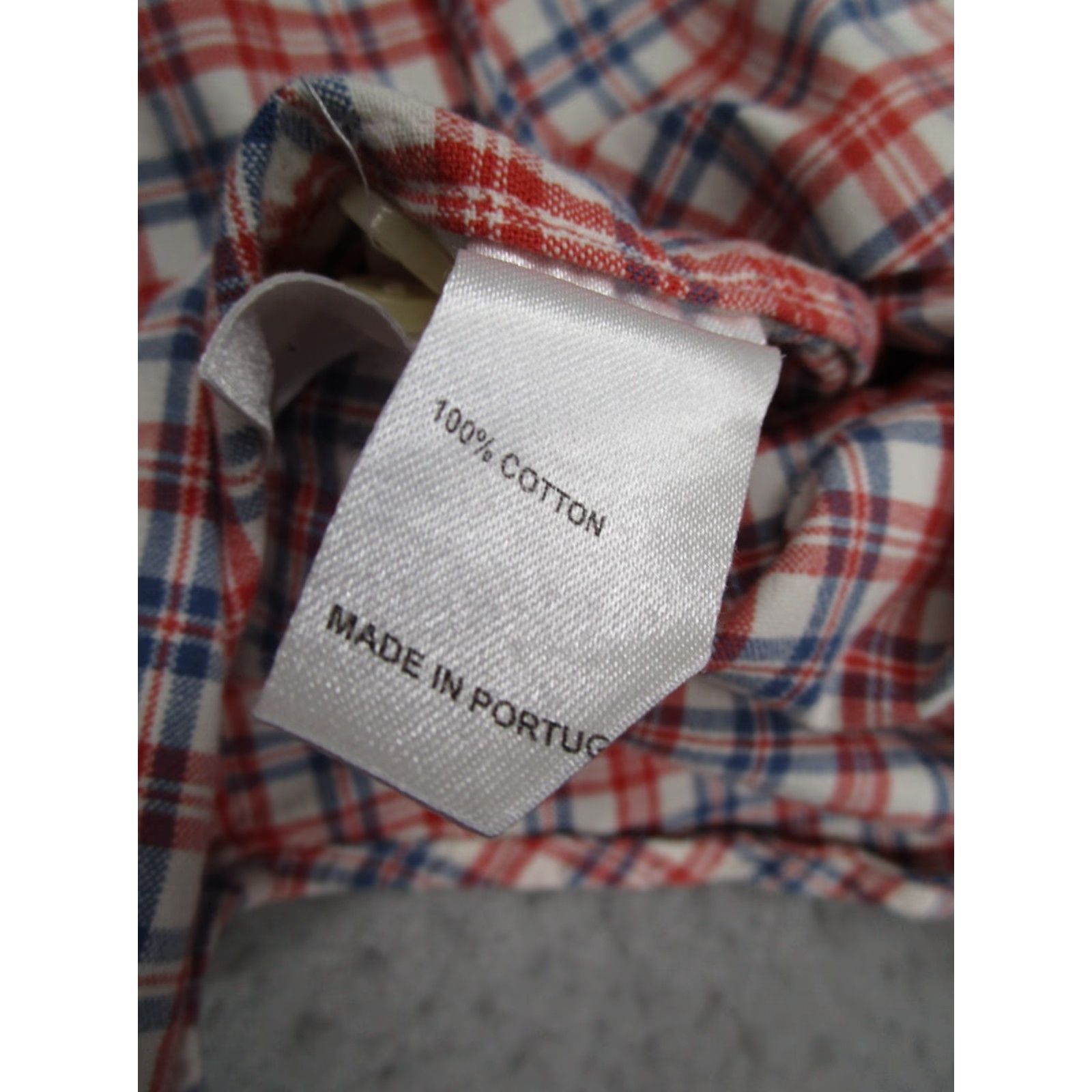 Vintage Lisboa Shirt Mens Large Red Check Button-Up Long Sleeve Twill Casual Workwear Button-Down Collared Cotton 100% Portugal Classic Men Size L Size US L / EU 52-54 / 3 - 5 Thumbnail