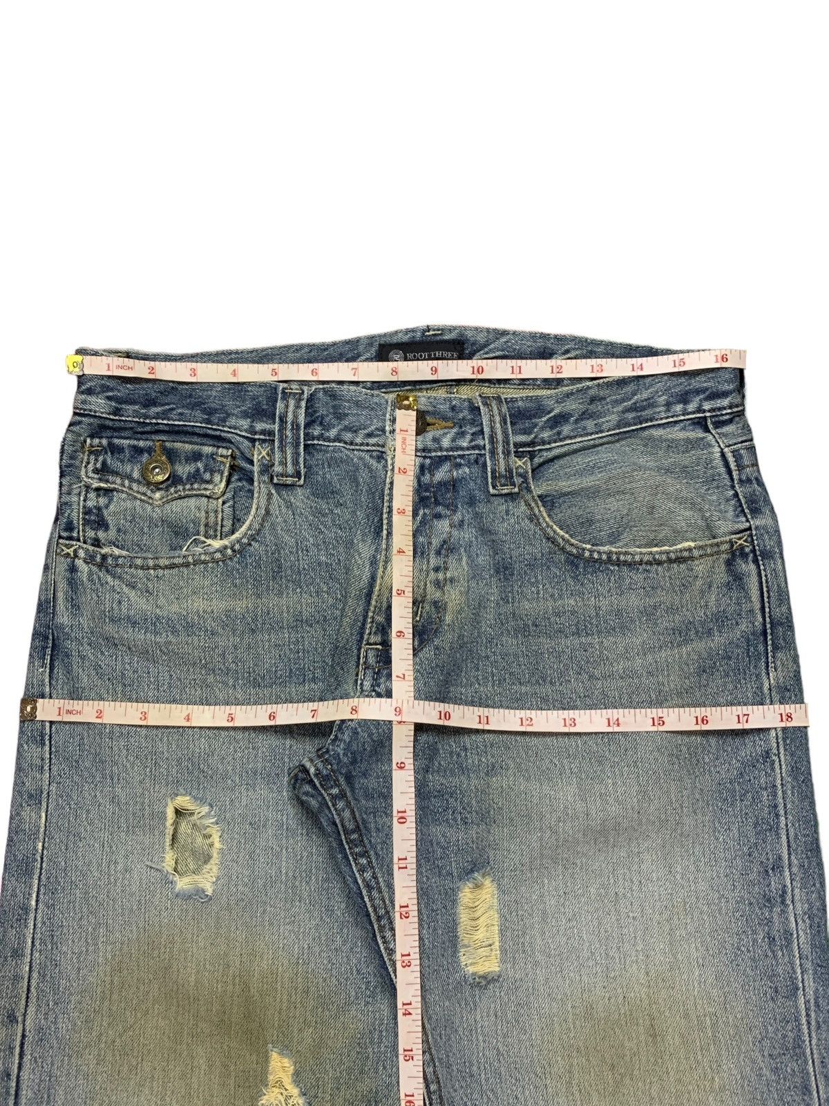 Japanese Brand Vintage Japanese Brand Mud Wash Distressed Baggy Jeans Size US 33 - 11 Thumbnail