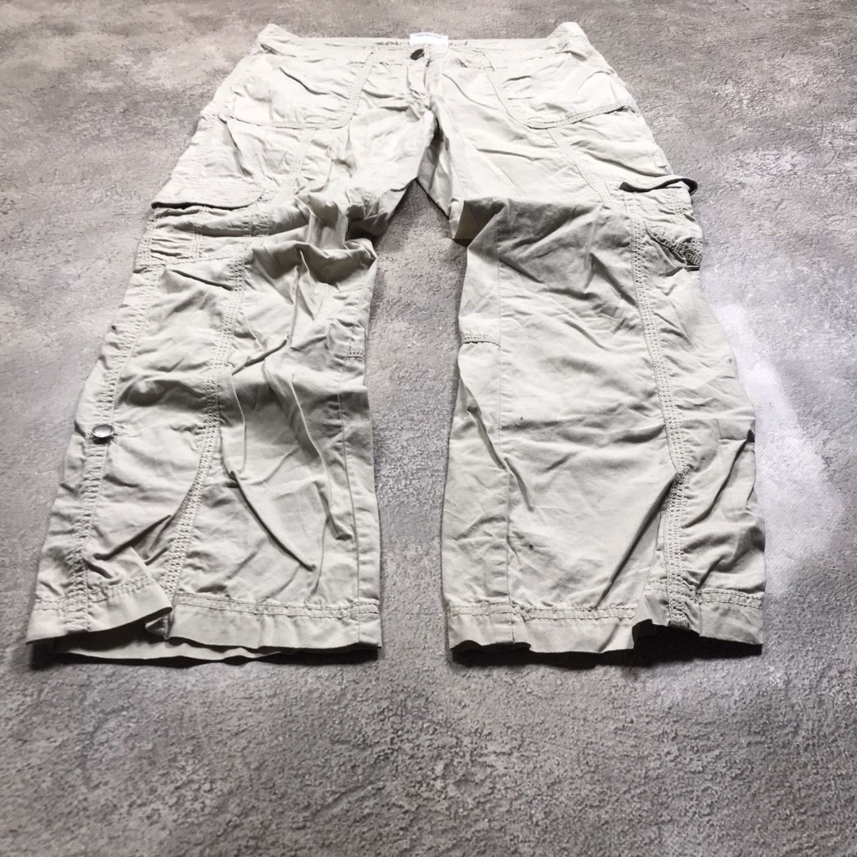 Vintage Vintage 90s Baggy Cargo Pants Parachute Flared Grunge 30 Size 30" / US 8 / IT 44 - 1 Thumbnail