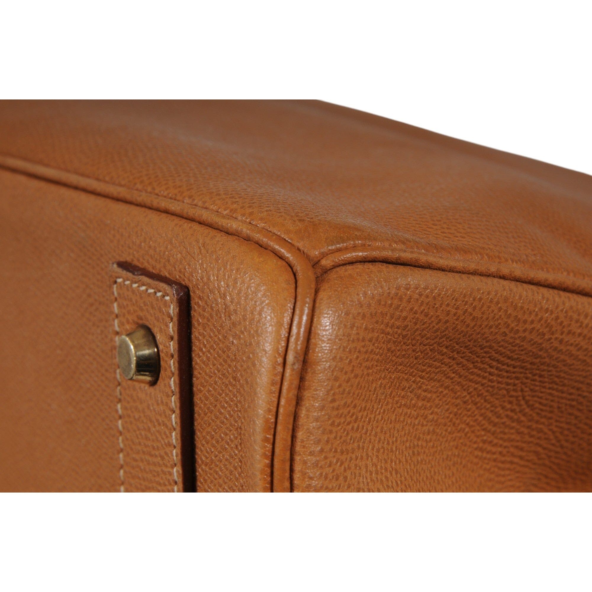 Hermes VTG 1980's Haut à Courroies Hac 55 Birkin Veau Courchevel Size ONE SIZE - 20 Thumbnail