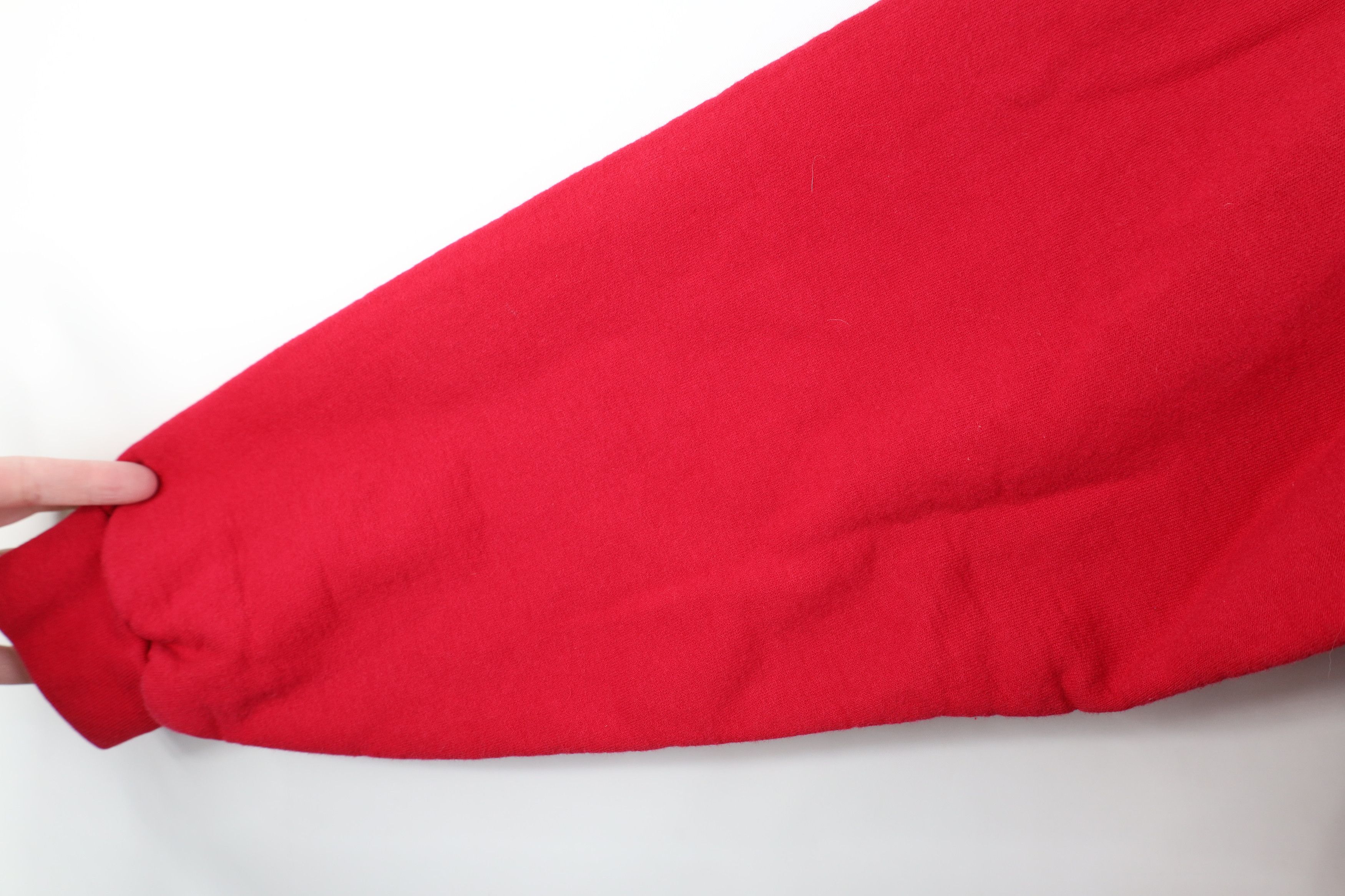 Vintage Vintage 90s Oversized Winter Stamp Turtleneck Sweatshirt Red Size M / US 6-8 / IT 42-44 - 11 Thumbnail