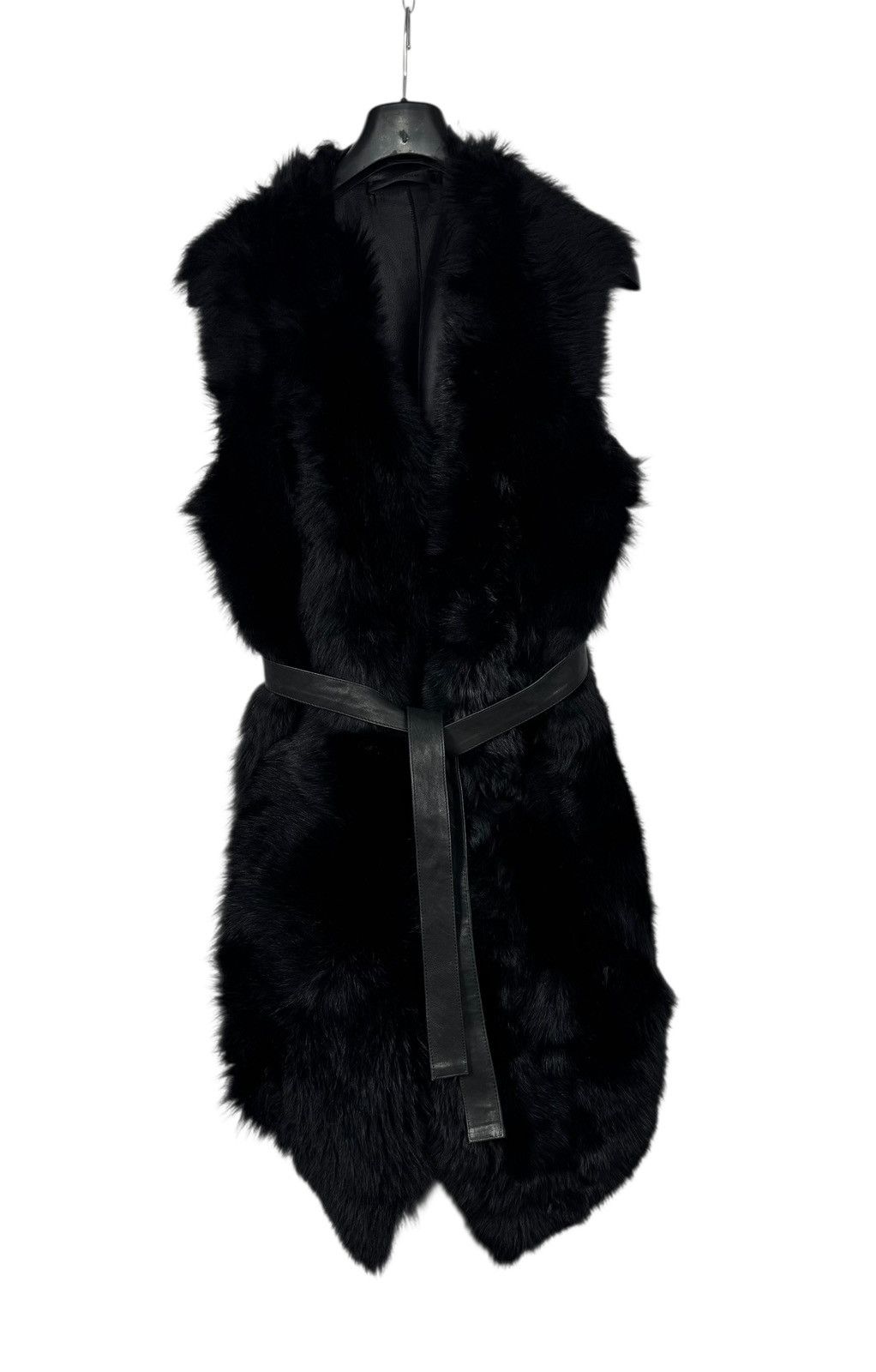 Other Aminaka Wilmont Fur Vest Belted Genuine Leather size 12 Size M / US 6-8 / IT 42-44 - 13 Thumbnail