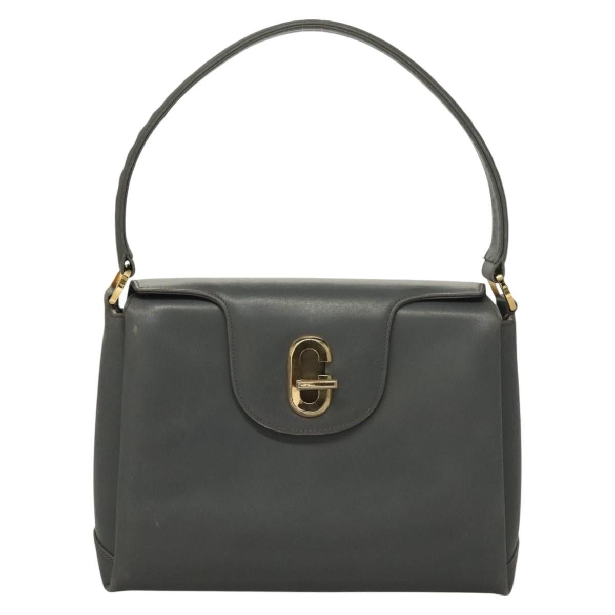 Gucci GUCCI Hand Bag Leather Gray Silver Size ONE SIZE - 2 Thumbnail