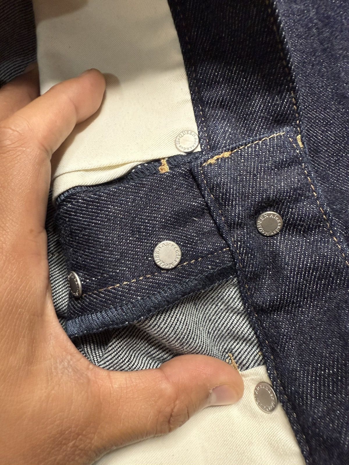 Alexander McQueen Alexander Mcqueen F/W 19 Hybrid Blue Gabardine Panel Jeans Size US 32 / EU 48 - 12 Thumbnail