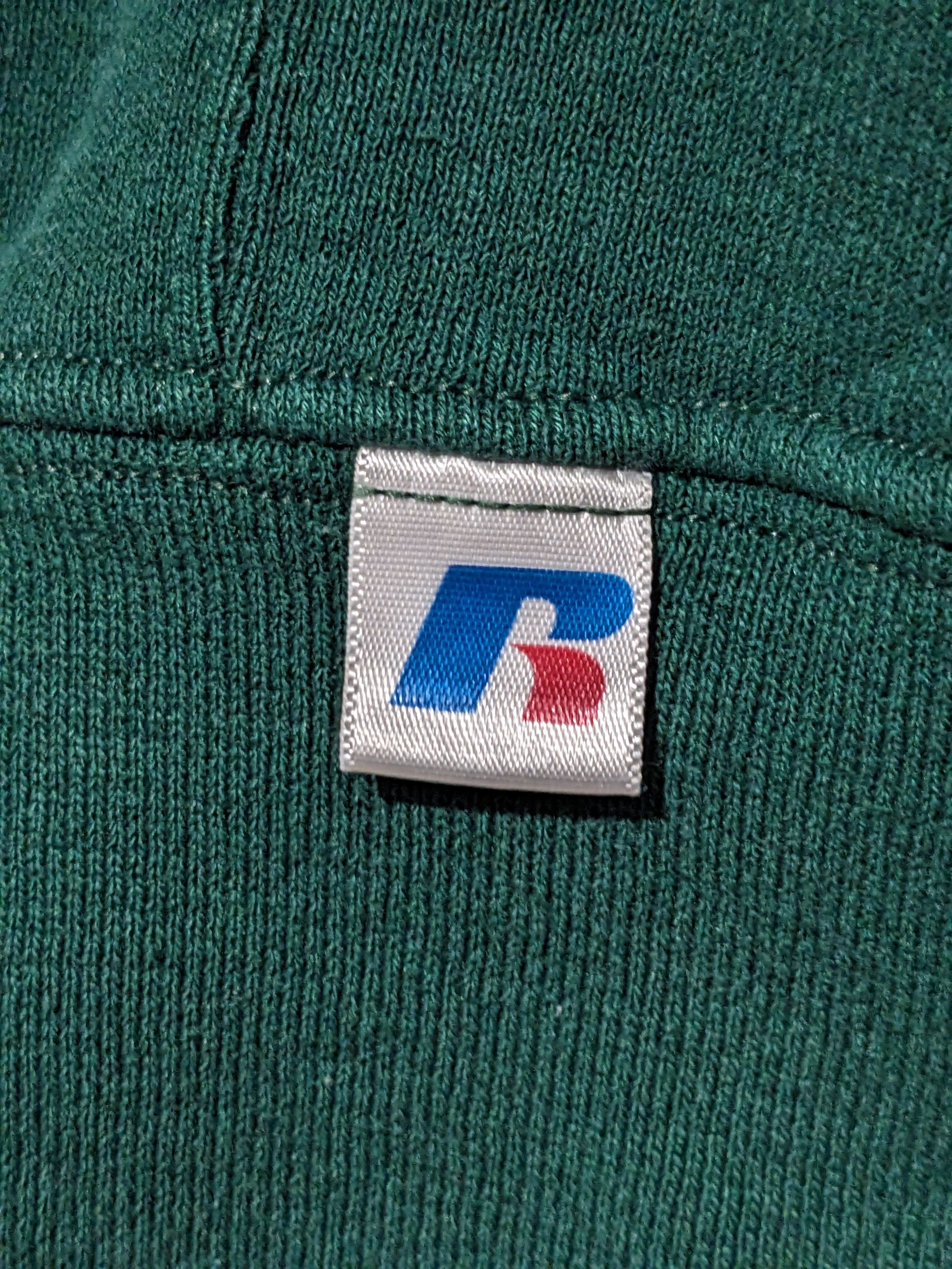 Russell Athletic × Vintage Vintage Russell Athletic Blank Essential Green Small Hoodie Size US S / EU 44-46 / 1 - 2 Thumbnail