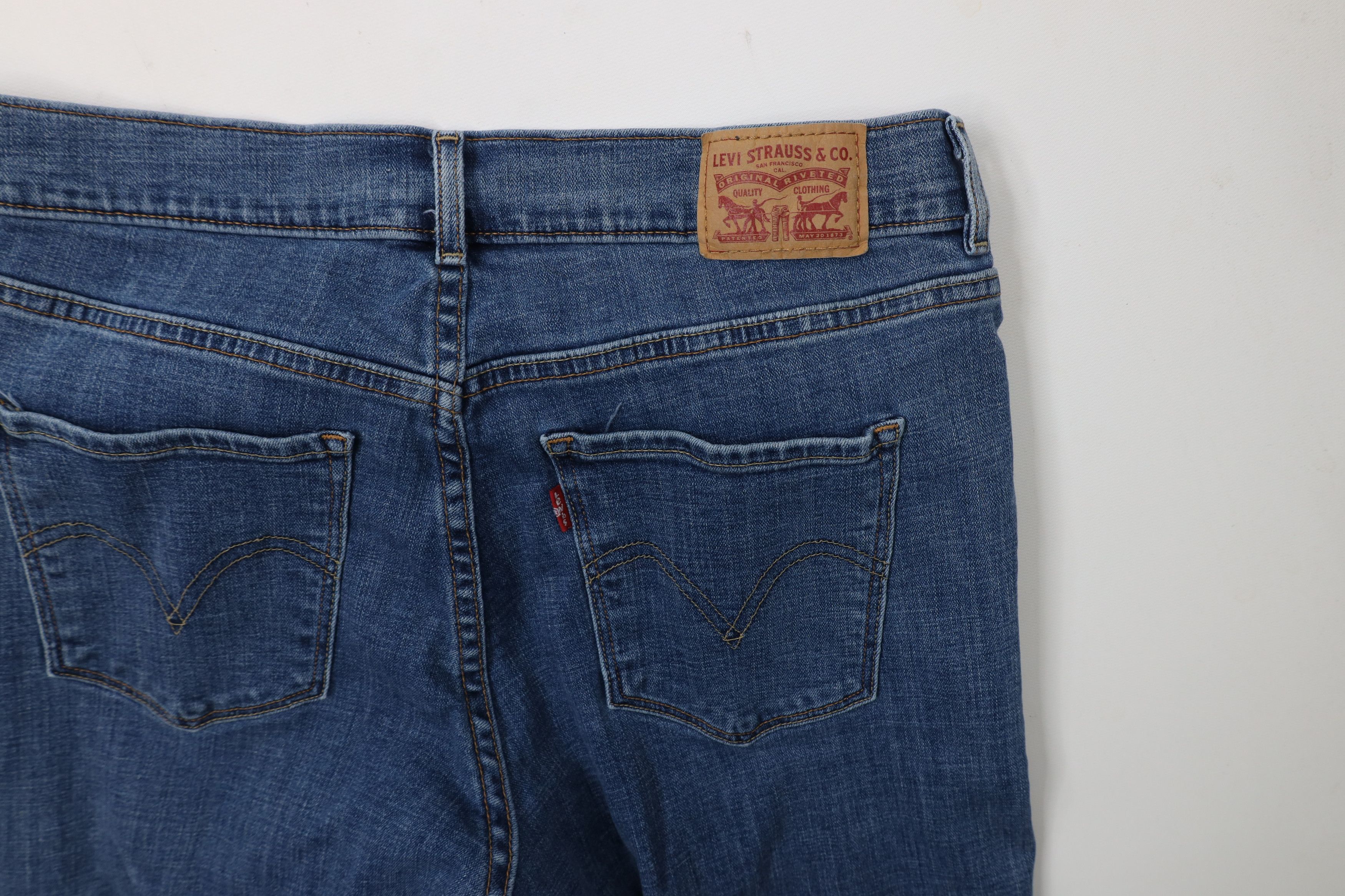 Levi's × Vintage Vintage Y2K Levis Stretch Flared Bootcut Denim Jeans Size 30" / US 8 / IT 44 - 14 Thumbnail