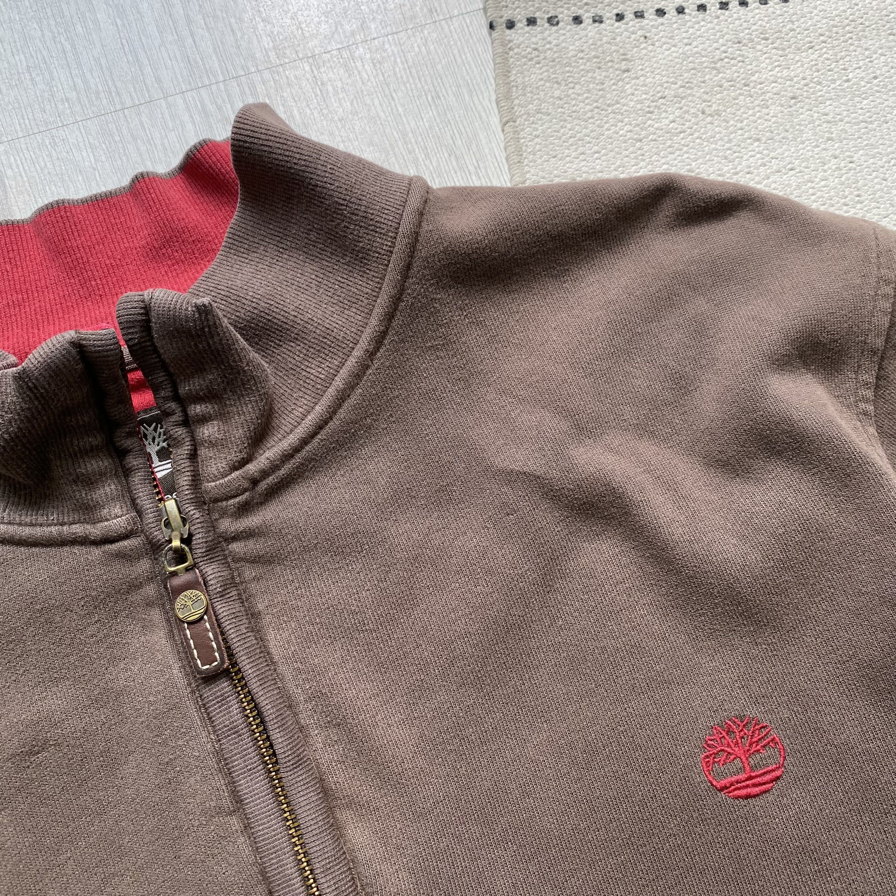 Timberland Vintage FADED Timberland half zip sweater light sweatshirt Size US XL / EU 56 / 4 - 6 Thumbnail