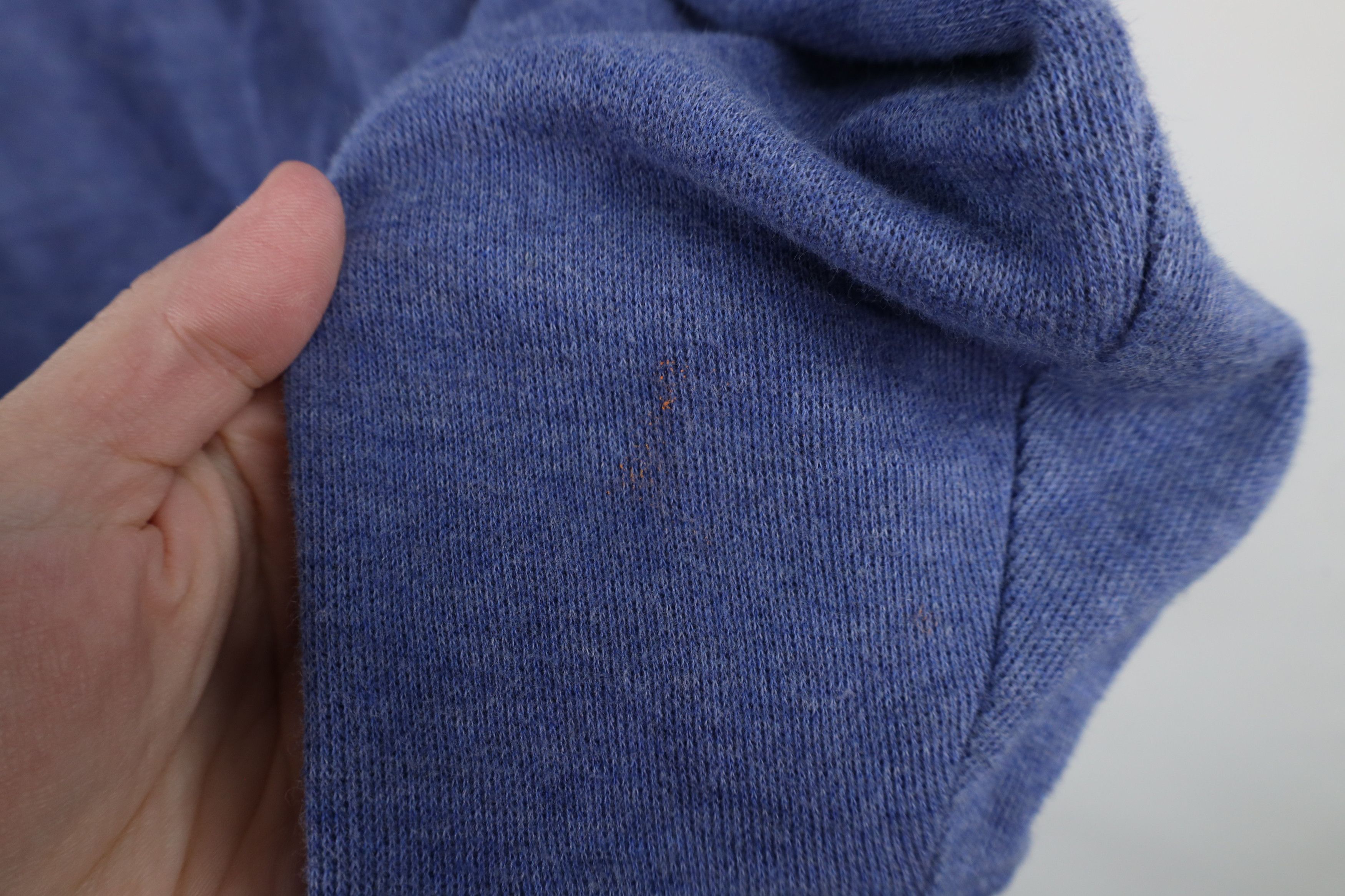 Ralph Lauren × Vintage Vintage Ralph Lauren Rib Ribbed Knit Half Zip Sweater Blue Size US L / EU 52-54 / 3 - 12 Thumbnail