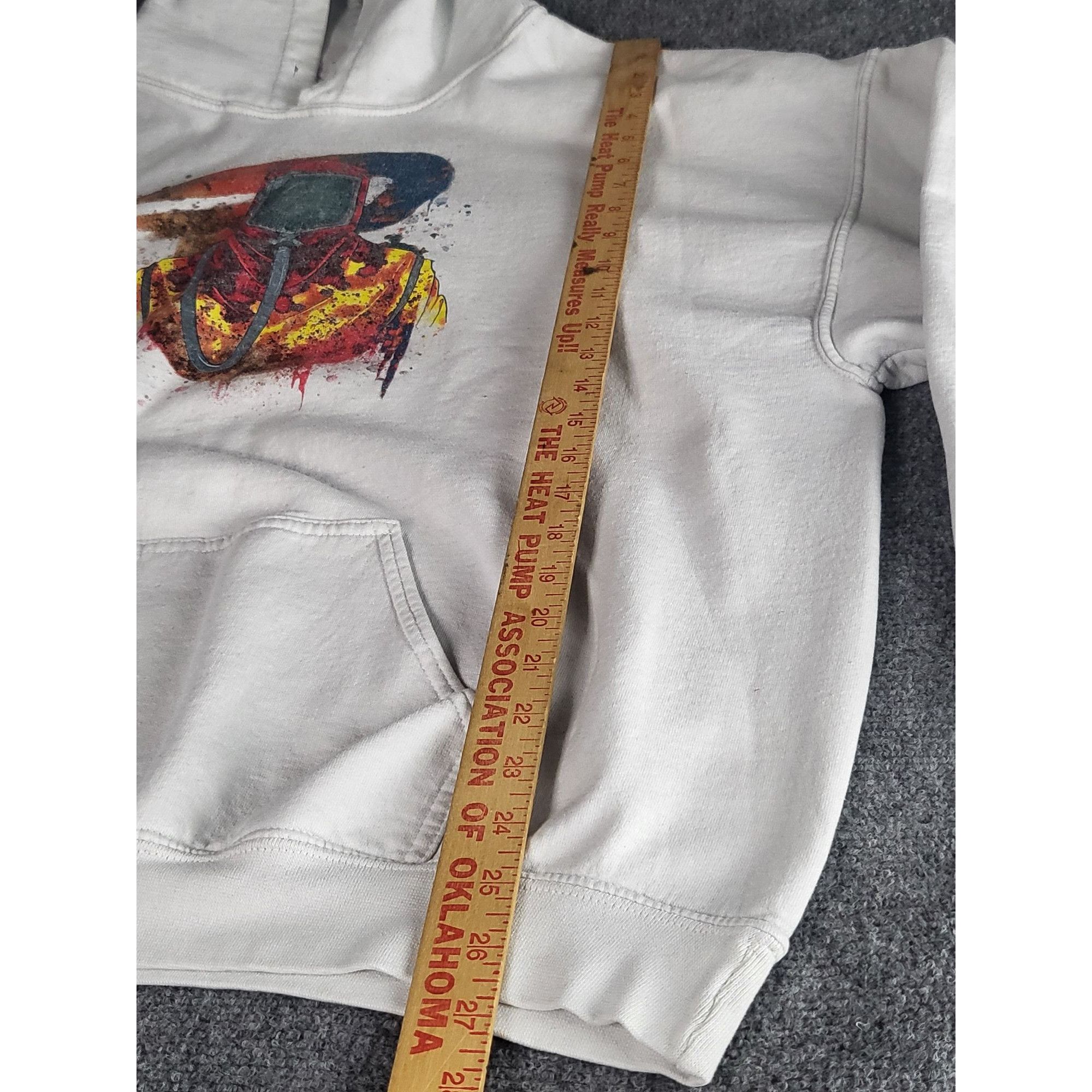 Gildan Gildan Heavy Cotton Hoodie Men Sz XXL White Graphic Print Ga Size US XXL / EU 58 / 5 - 3 Thumbnail