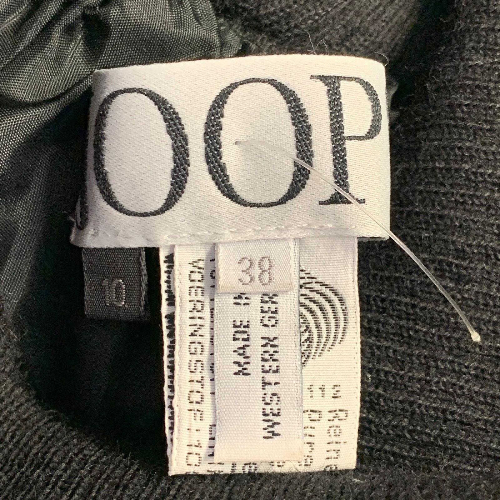 Joop! JOOP! Size 8 Black Wool Asymmetrical Fringe Midi Skirt Size 30" / US 8 / IT 44 - 3 Thumbnail