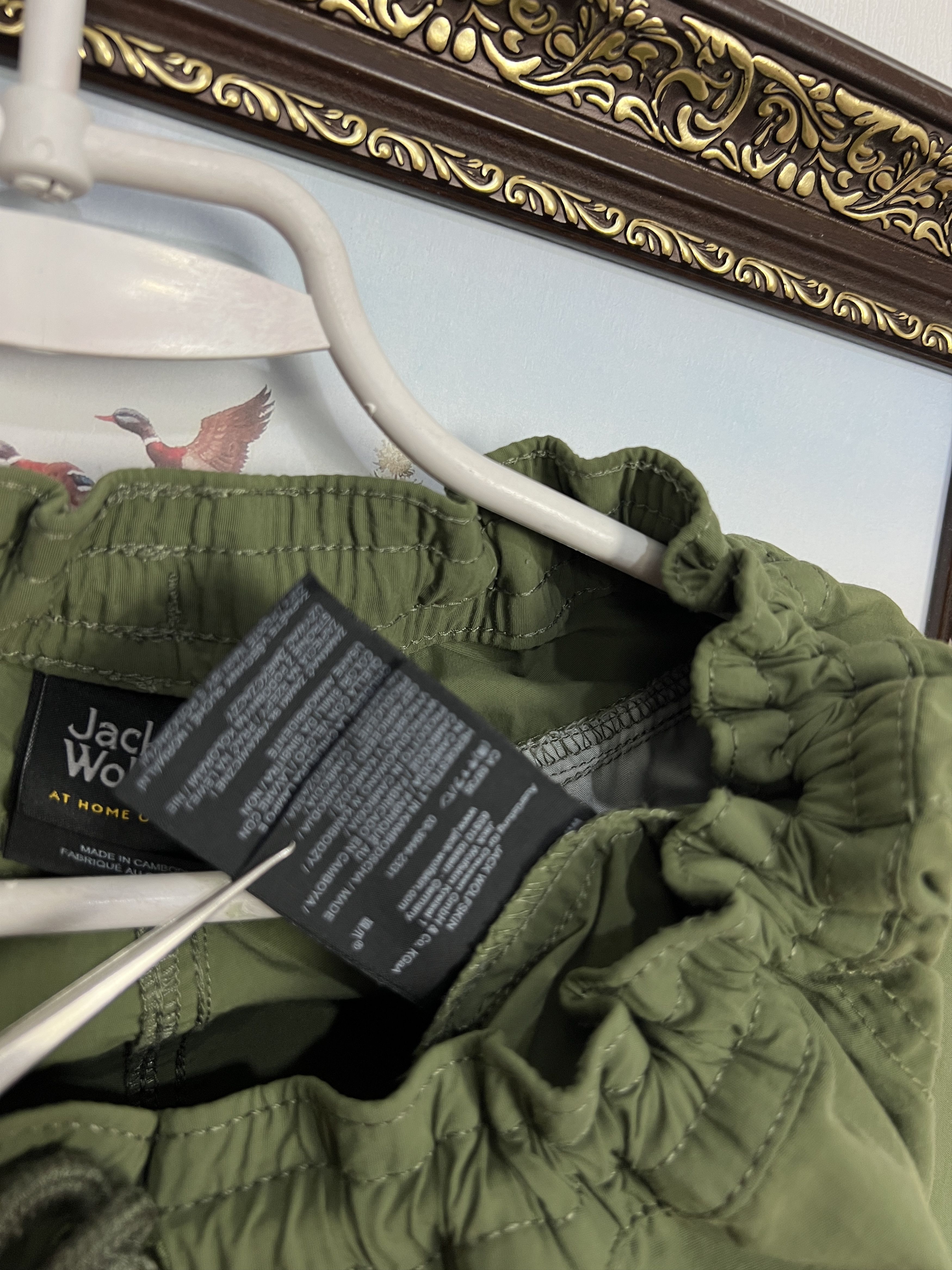 Jack Wolfskin Outdoors Women Hiking Pants Green Khaki Windbreaker Rare XL Size 36" / US 14 / IT 50 - 8 Thumbnail