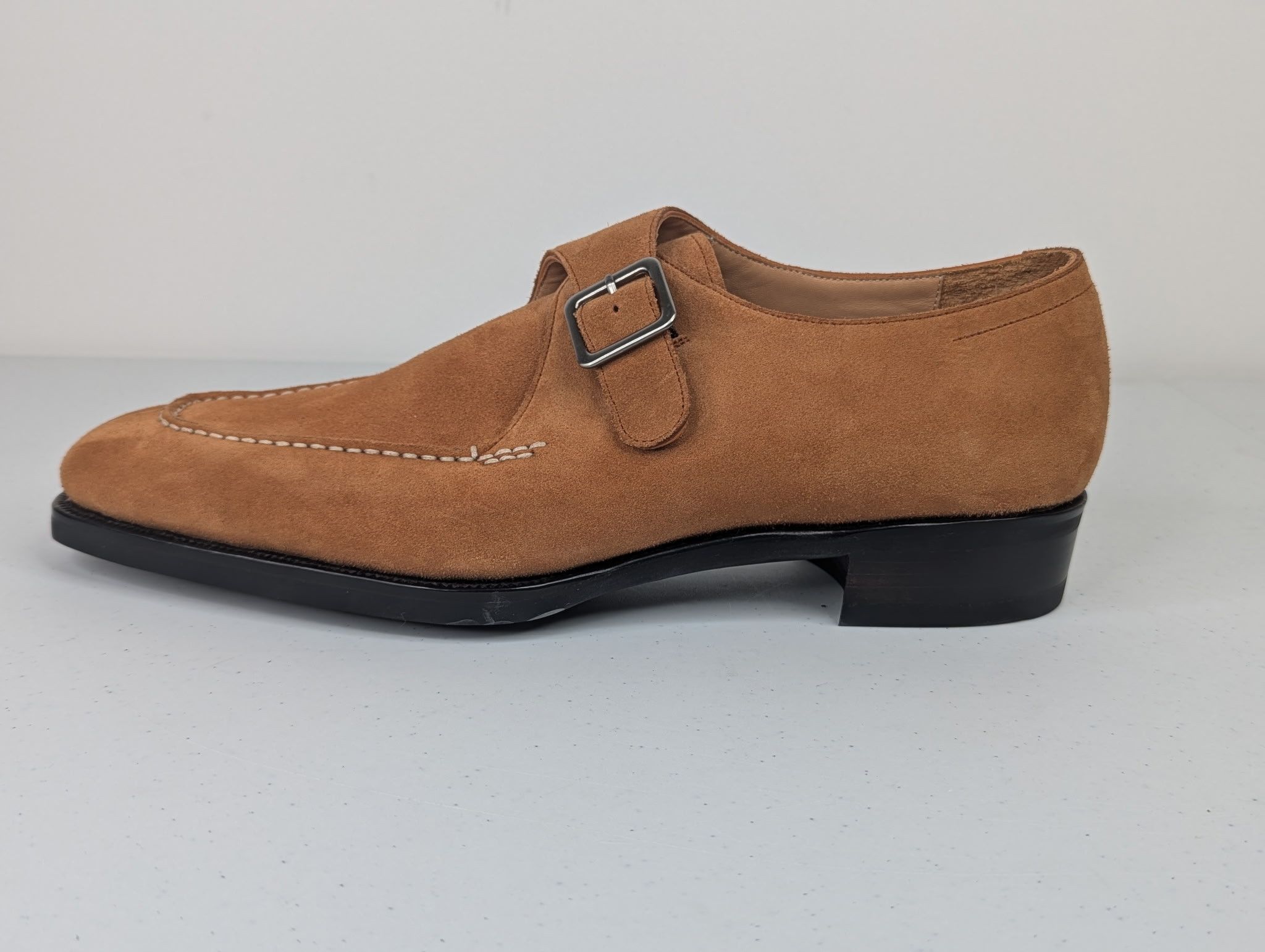 Other Yearn Shoemaker Single Monk Strap Suede Brown Shoes 8-8.5 Size US 8.5 / EU 41-42 - 5 Thumbnail
