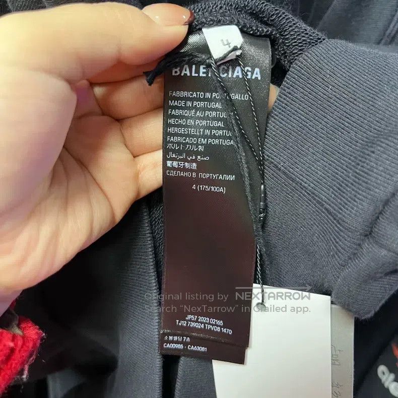 Balenciaga Balenciaga Black Letter Pattern Printed Hoodie Size US L / EU 52-54 / 3 - 3 Thumbnail